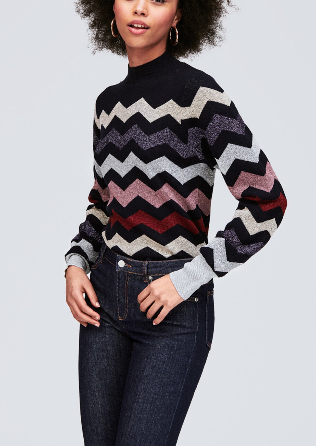 Maille bleu nuit en lurex Faume - seconde main