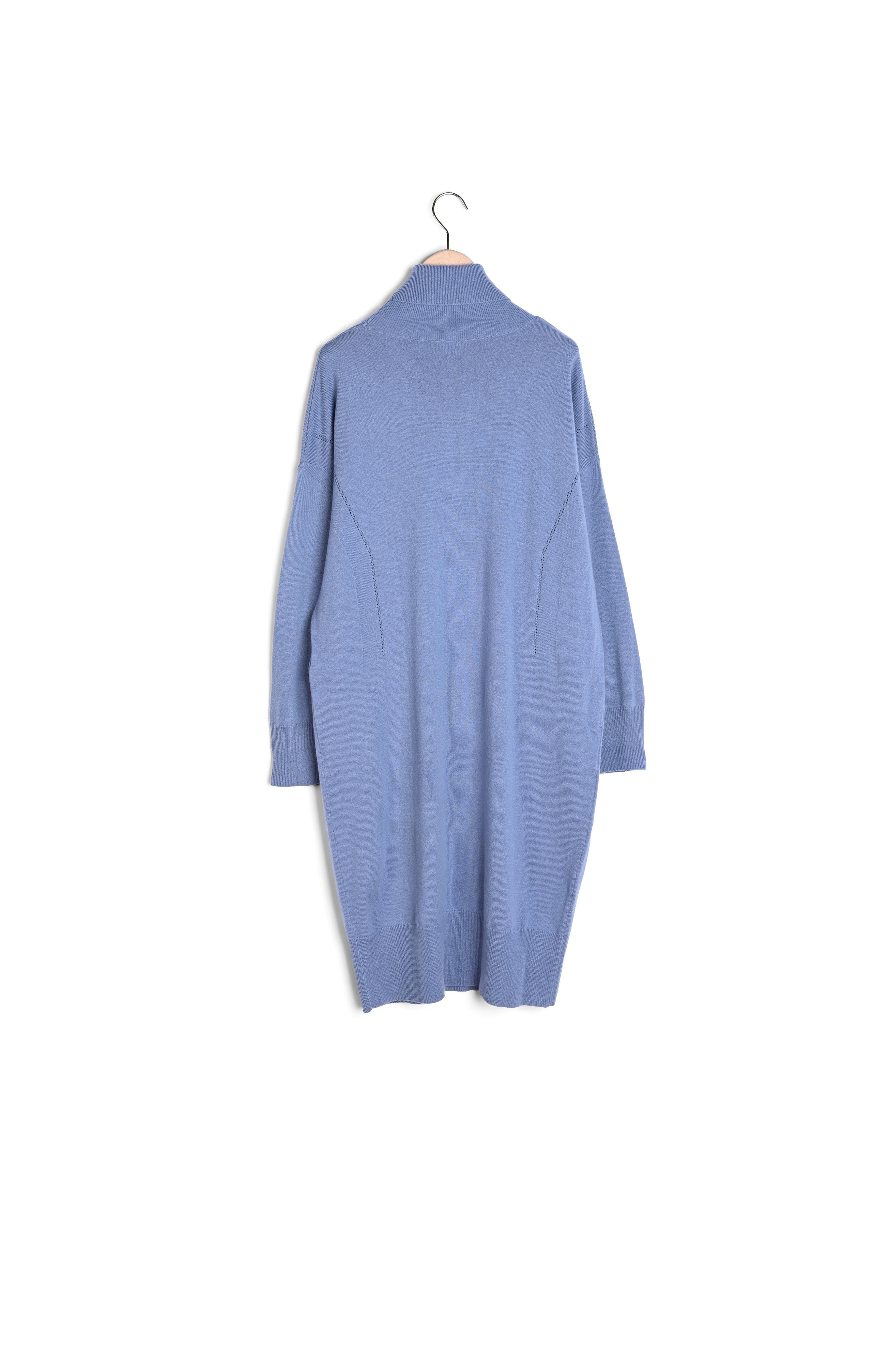 Robe pull Rybbi bleu pastel en merinos et cachemire Faume - seconde main