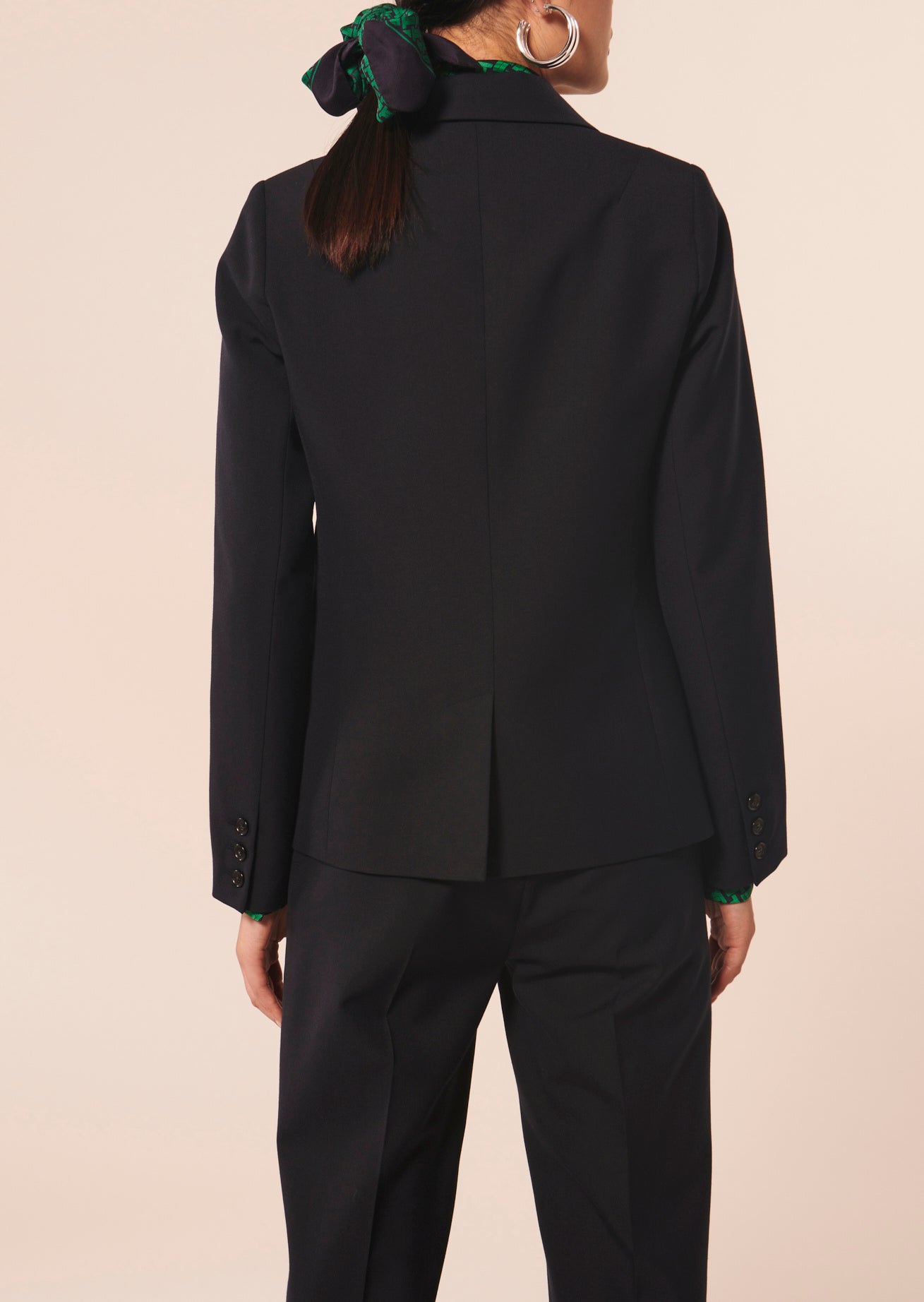 Veste Vanny bleu nuit en laine froide Faume - seconde main