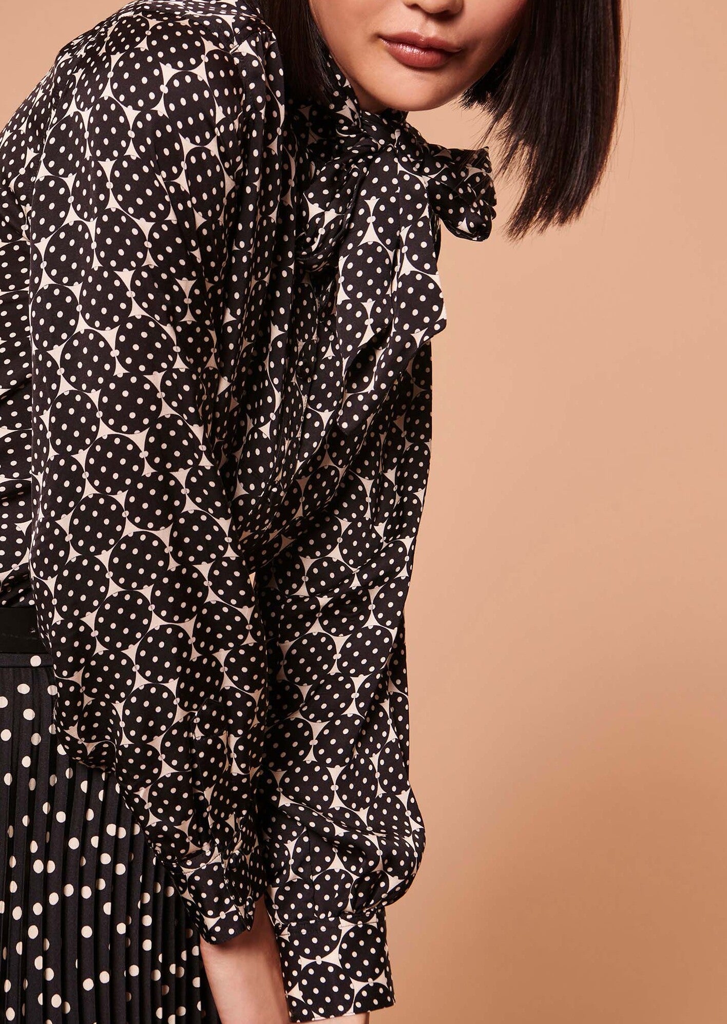 Chemise Charline écrue imprimé à pois Faume - seconde main