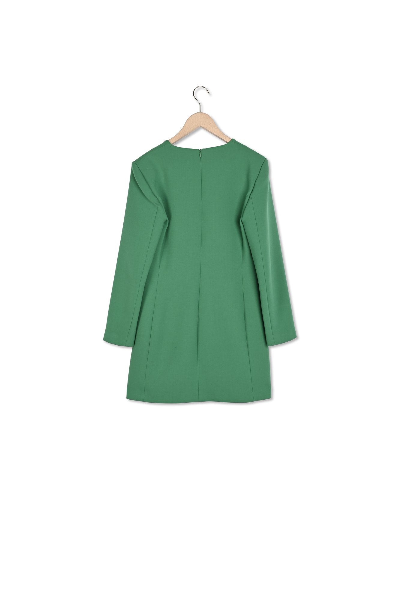 Robe Rajani menthe col V en toile double Faume - seconde main