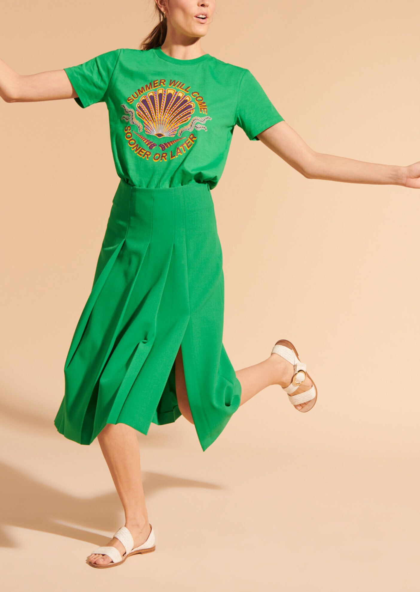 Jupe Jil verte Faume - seconde main