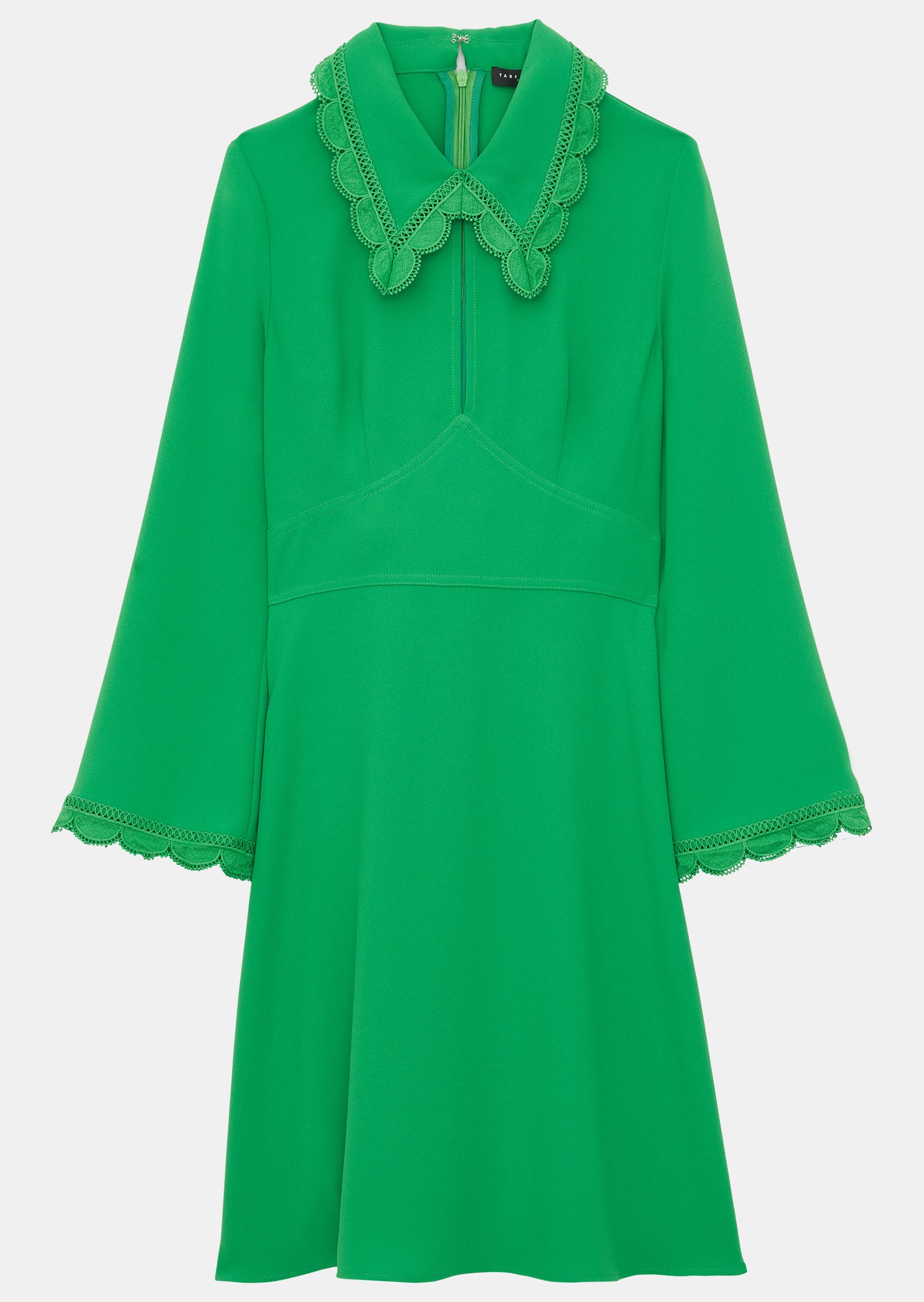 Robe Ric vert émeraude en crêpe Faume - seconde main