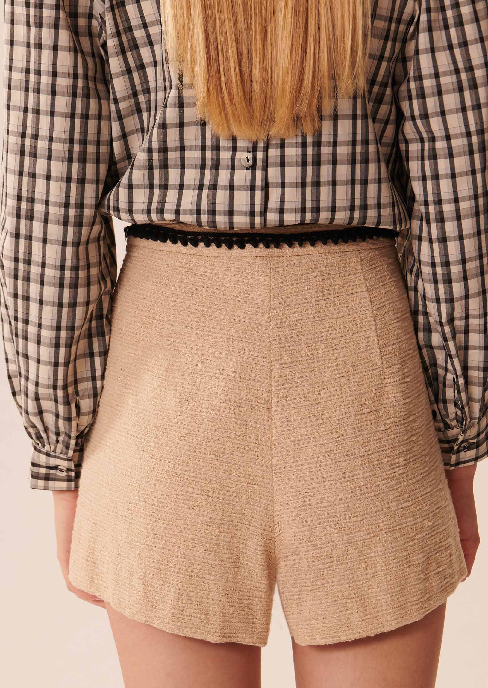 Short Solea beige en tweed Faume - seconde main