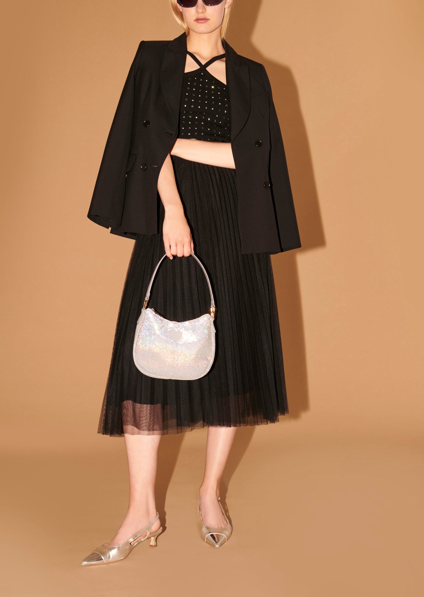 Top Positano noir en maille Faume - seconde main