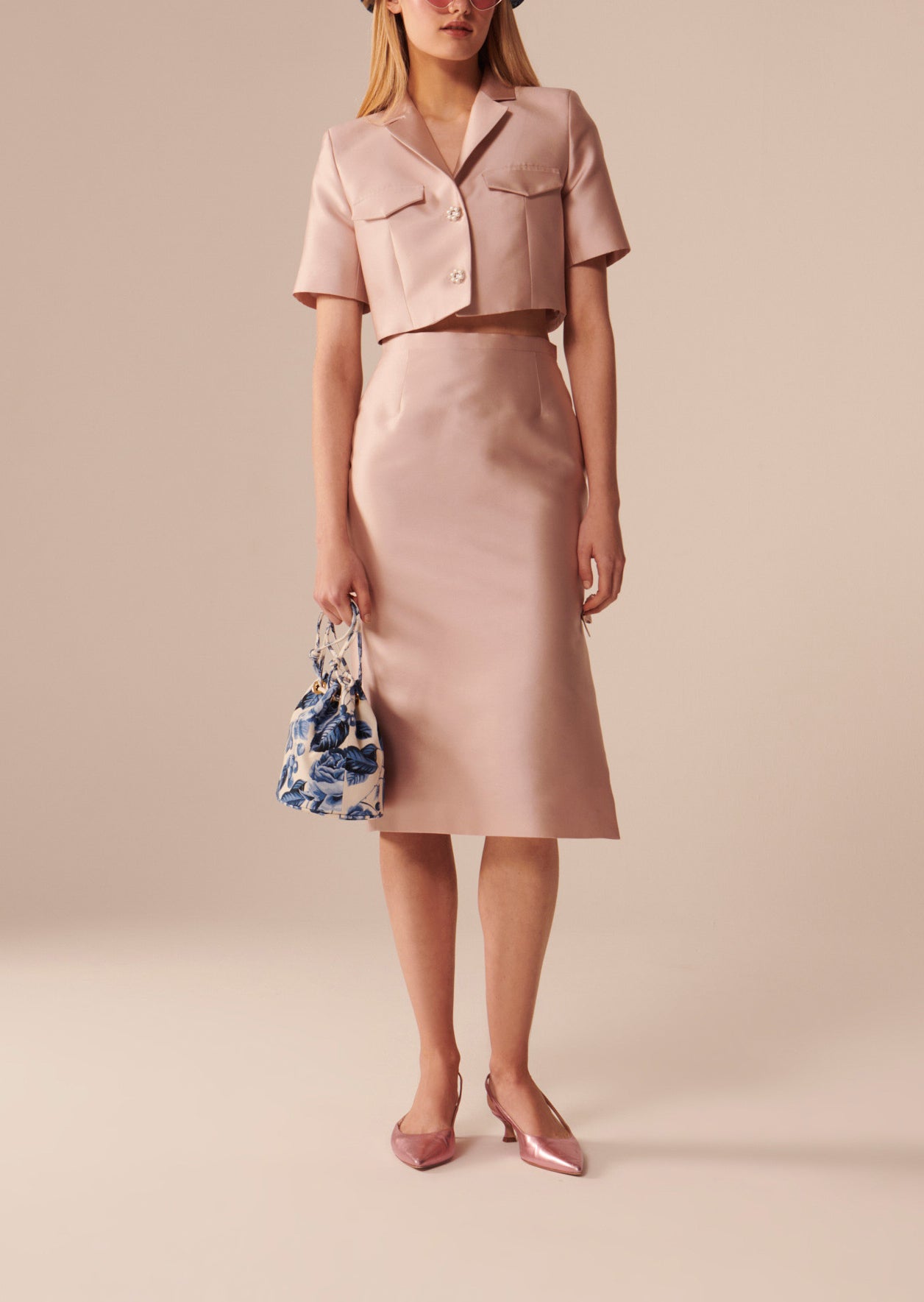 Veste Volupte nude en satin Faume - seconde main