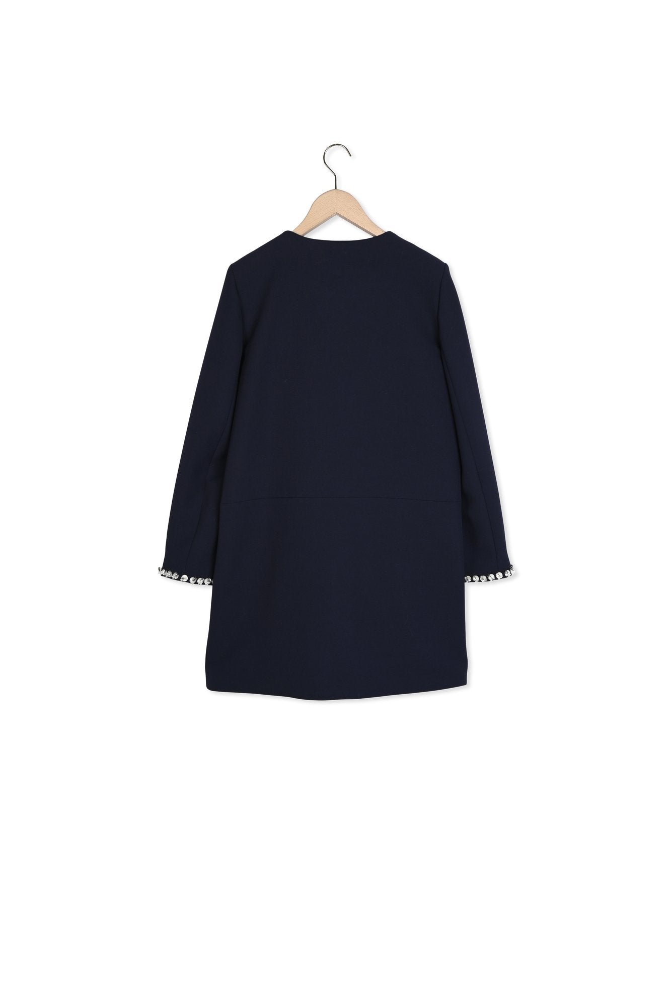 Manteau bijoux bleu nuit Faume - seconde main