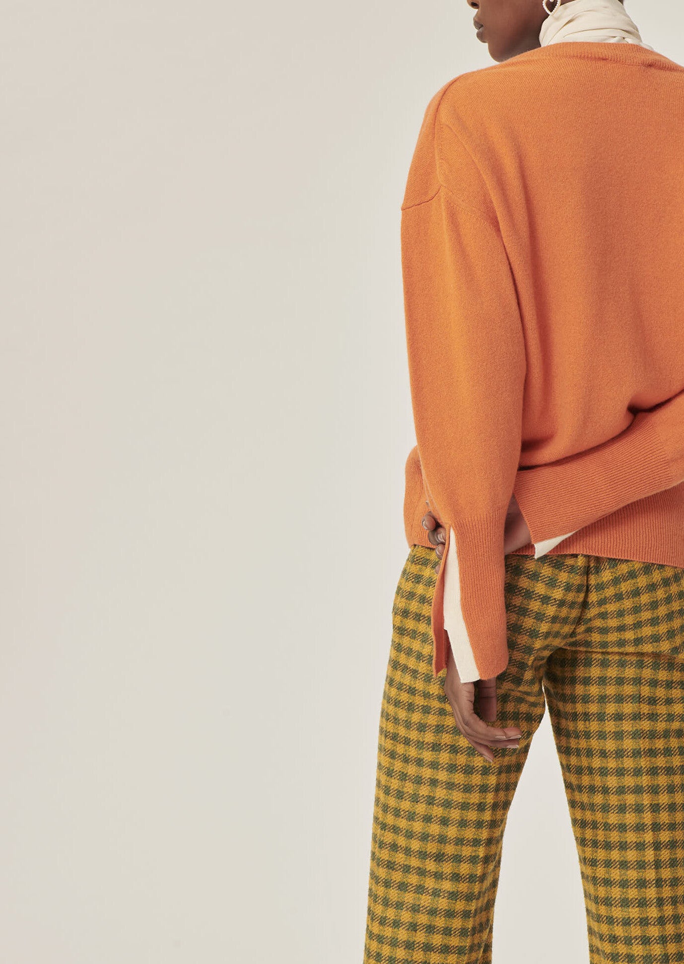 Pull Poudre orange en cachemire Faume - seconde main