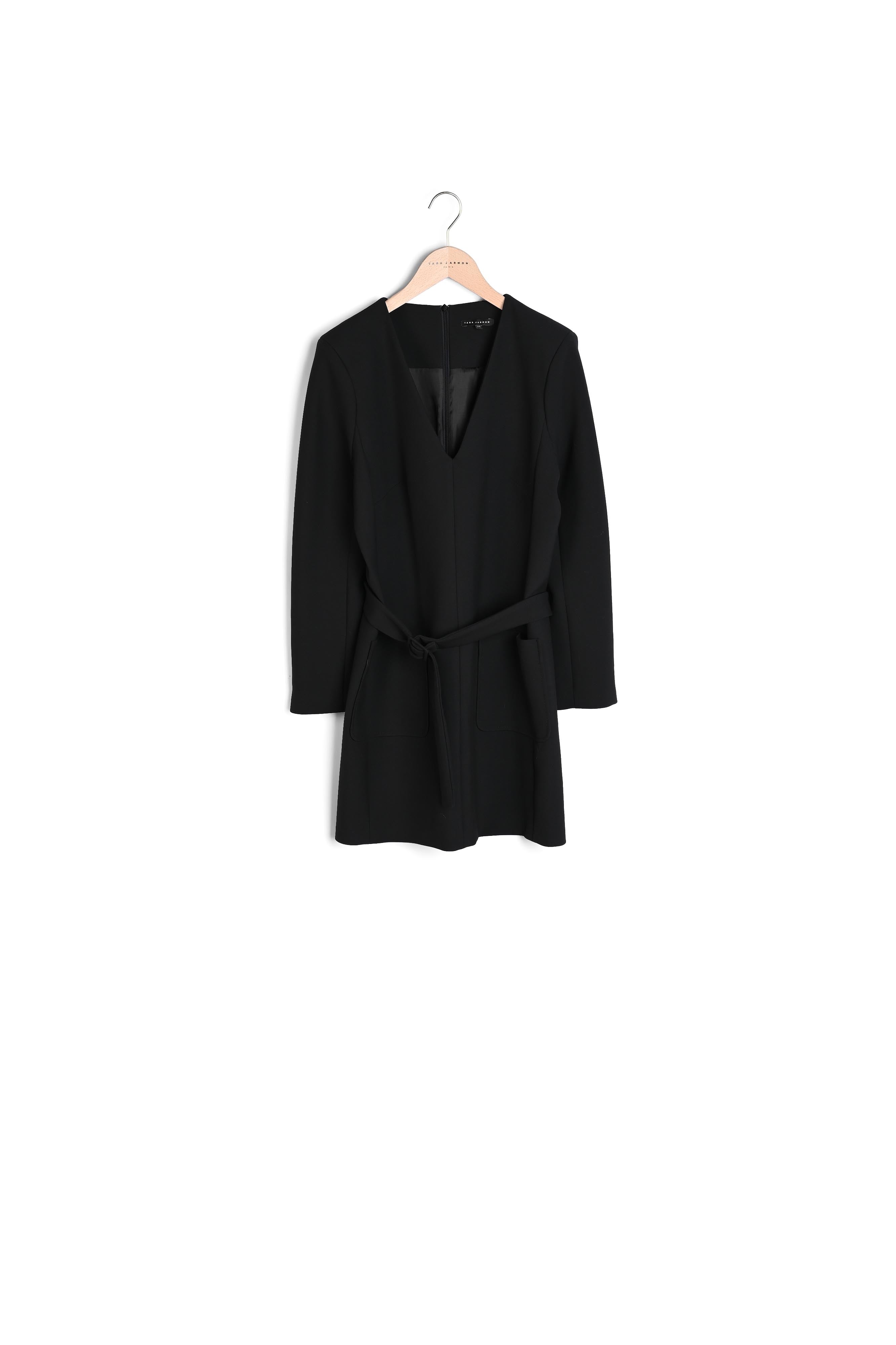 Robe Rubina en toile double noire Faume - seconde main