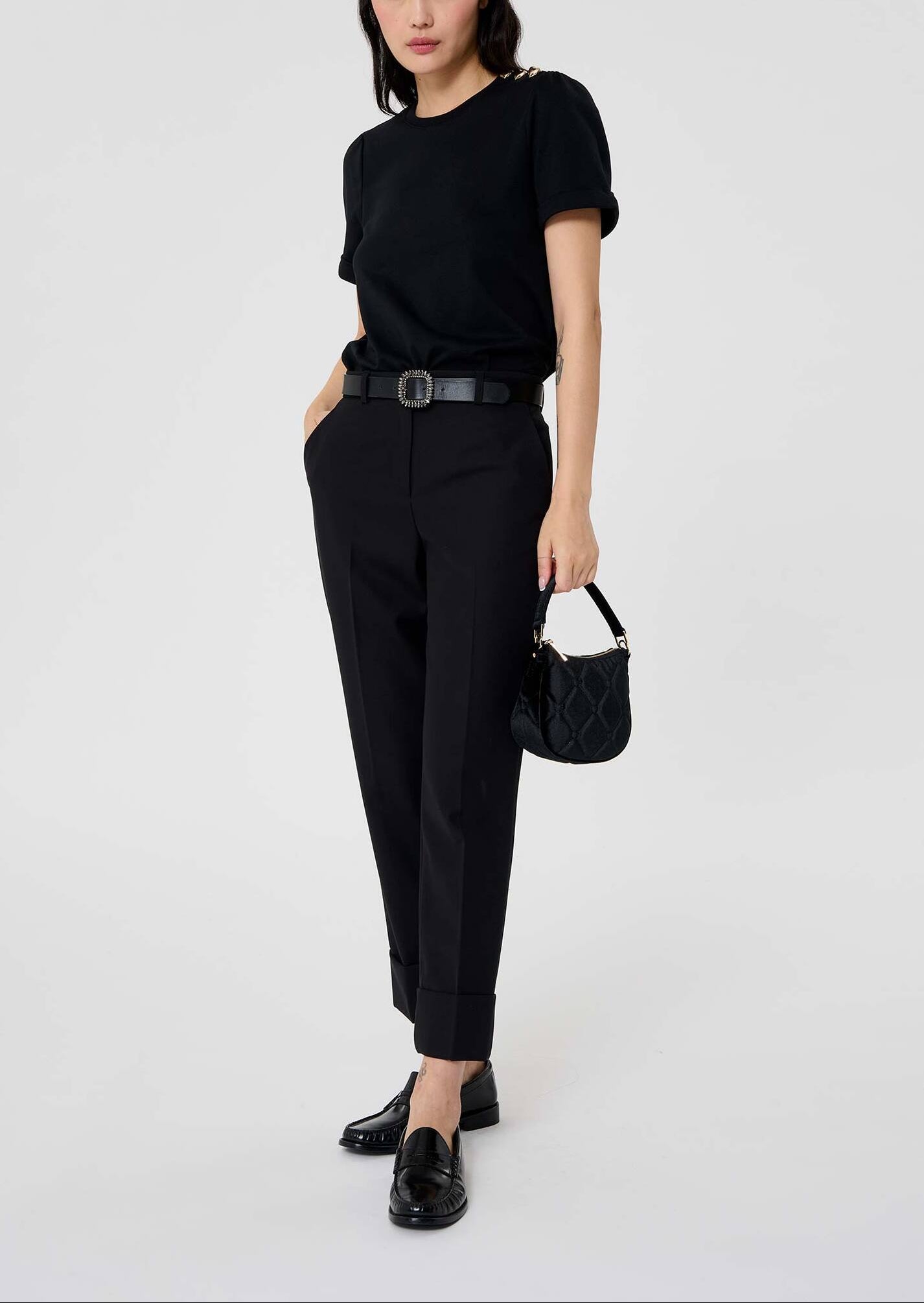 Pantalon noir en laine froide Philippa Faume - seconde main