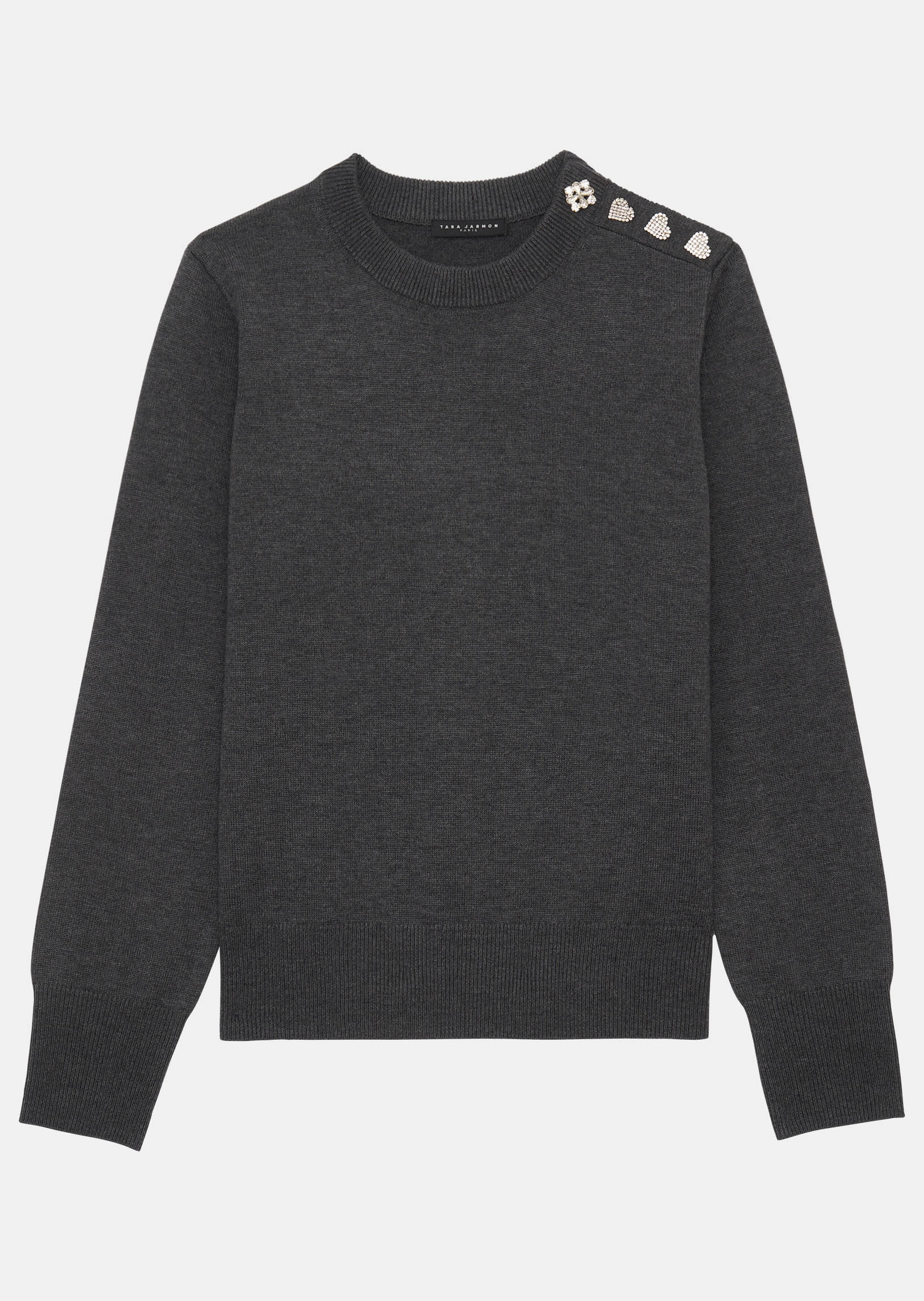 Pull Prunette noir en laine Faume - seconde main