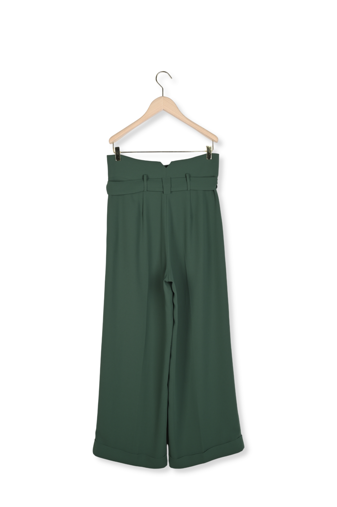 Pantalon vert en crêpe Pia Faume - seconde main
