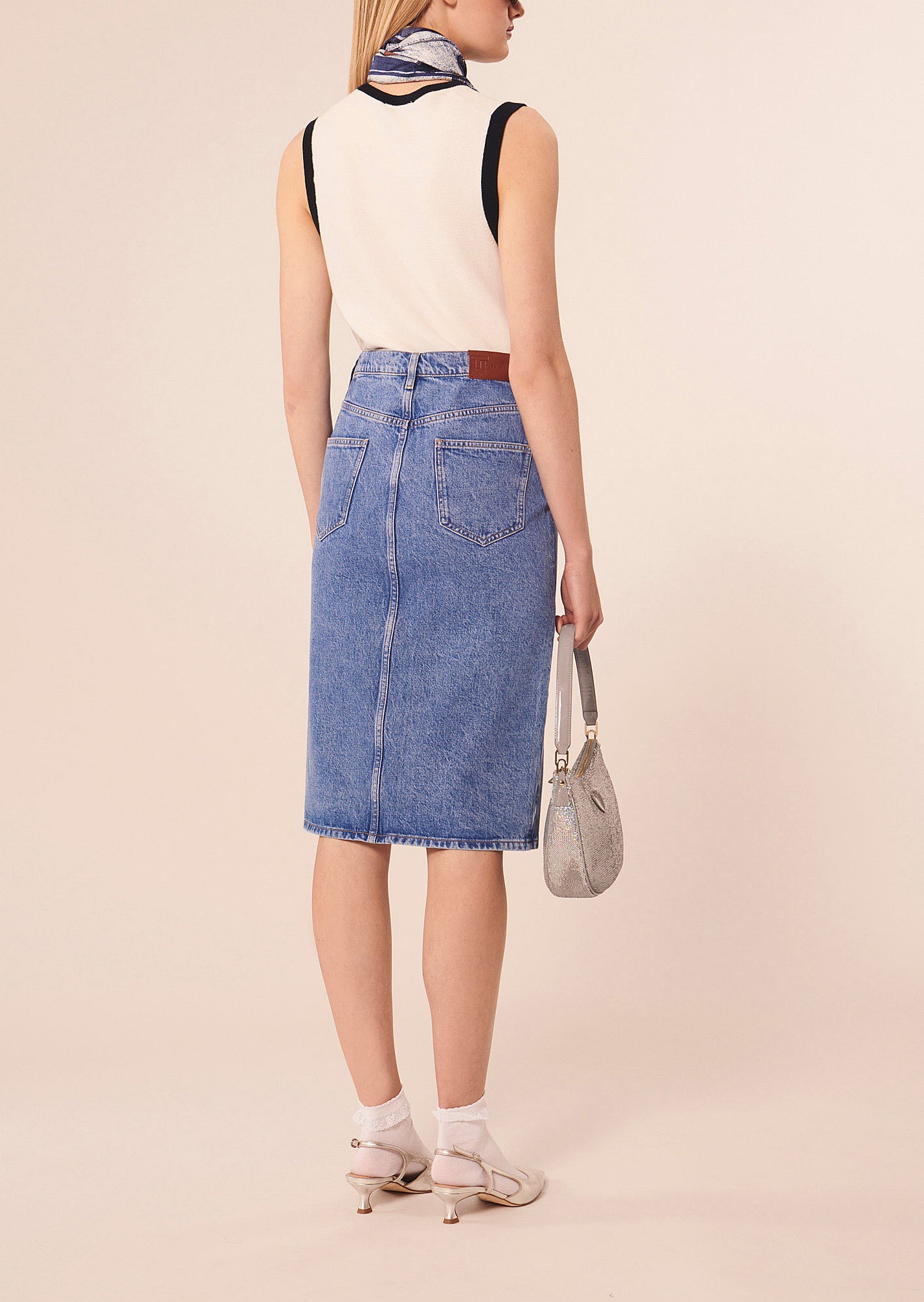 Jupe Jackie bleu en denim Faume - seconde main