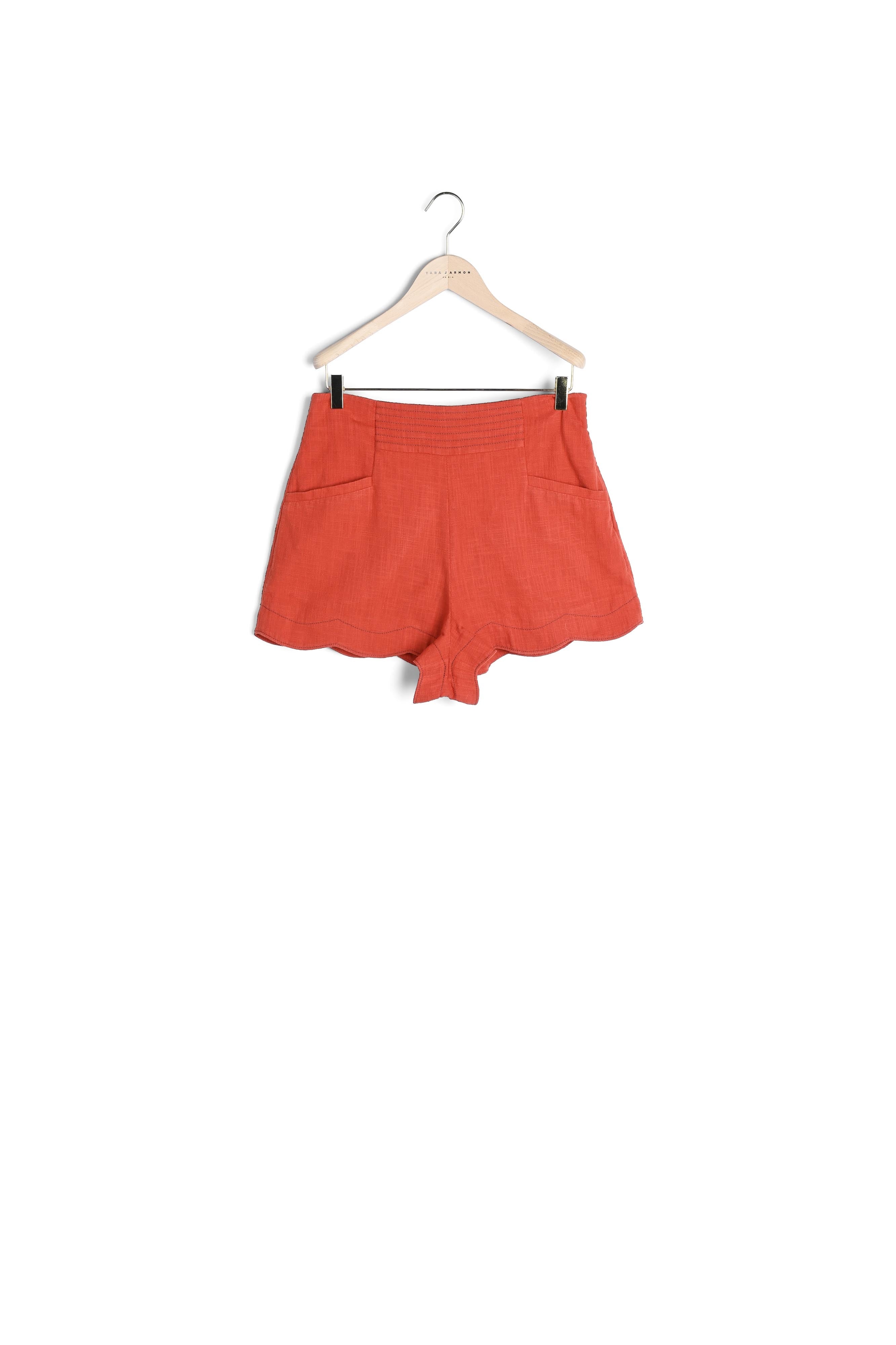 Short Stellina rouge en coton Faume - seconde main