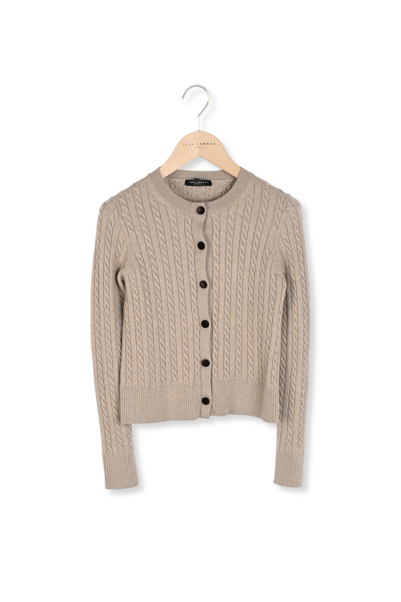 Cardigan marron en laine merinos Gaspard Faume - seconde main