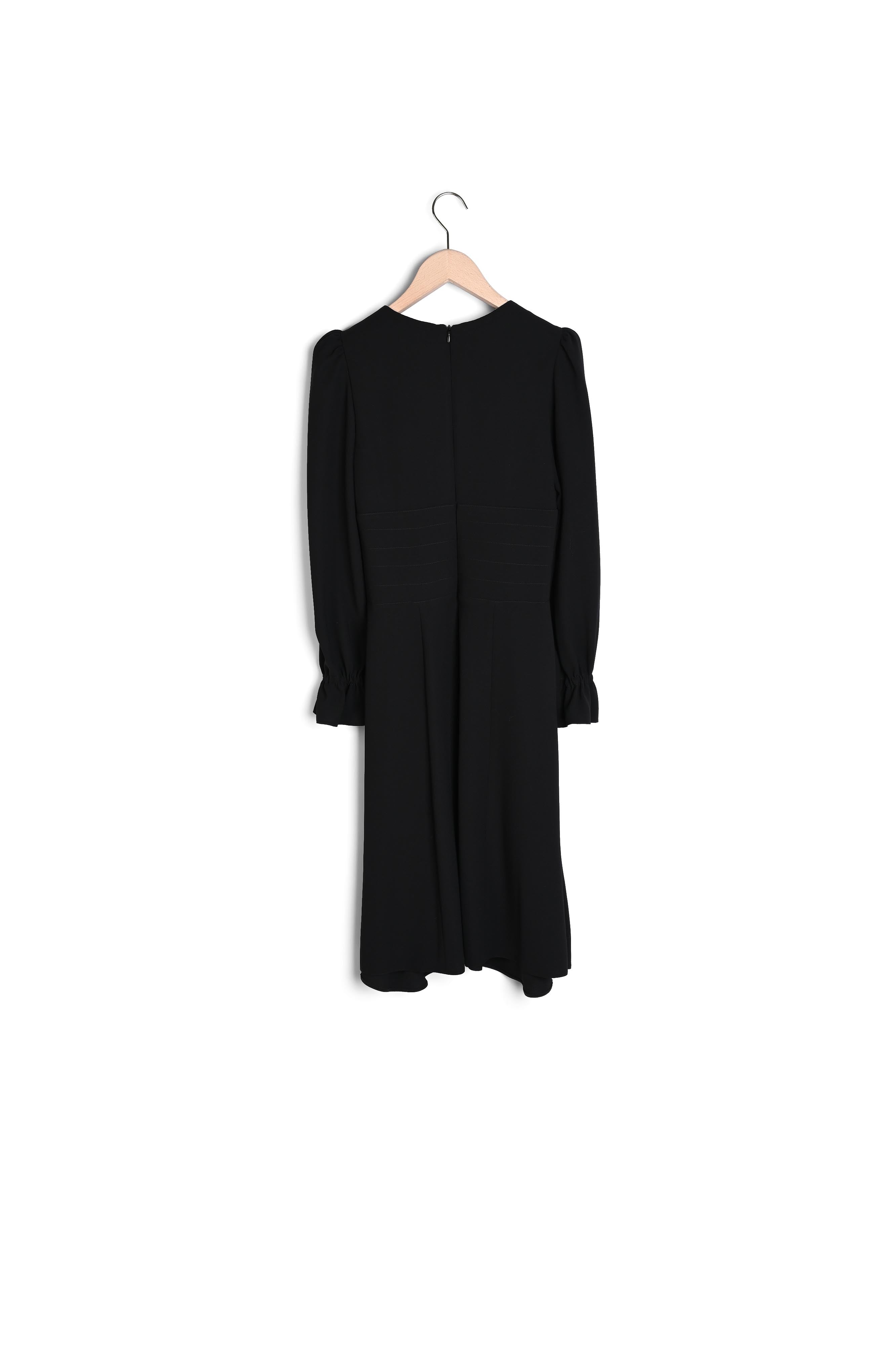 Robe Rosaria noire en crêpe Faume - seconde main