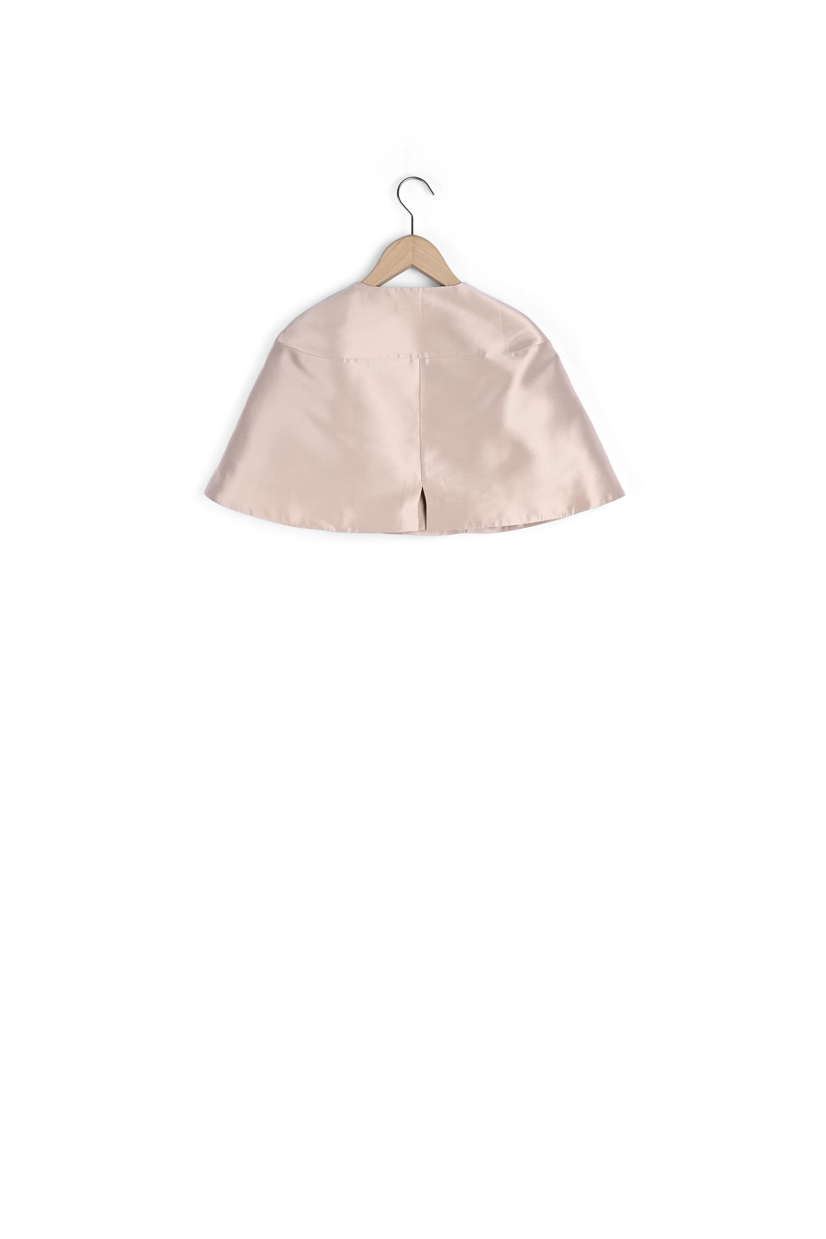 Cape Valeria nude en satin Faume - seconde main