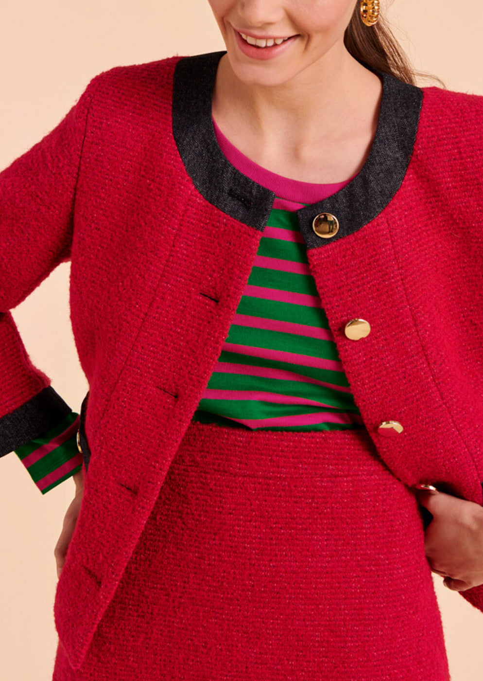 Veste Valda rouge Faume - seconde main