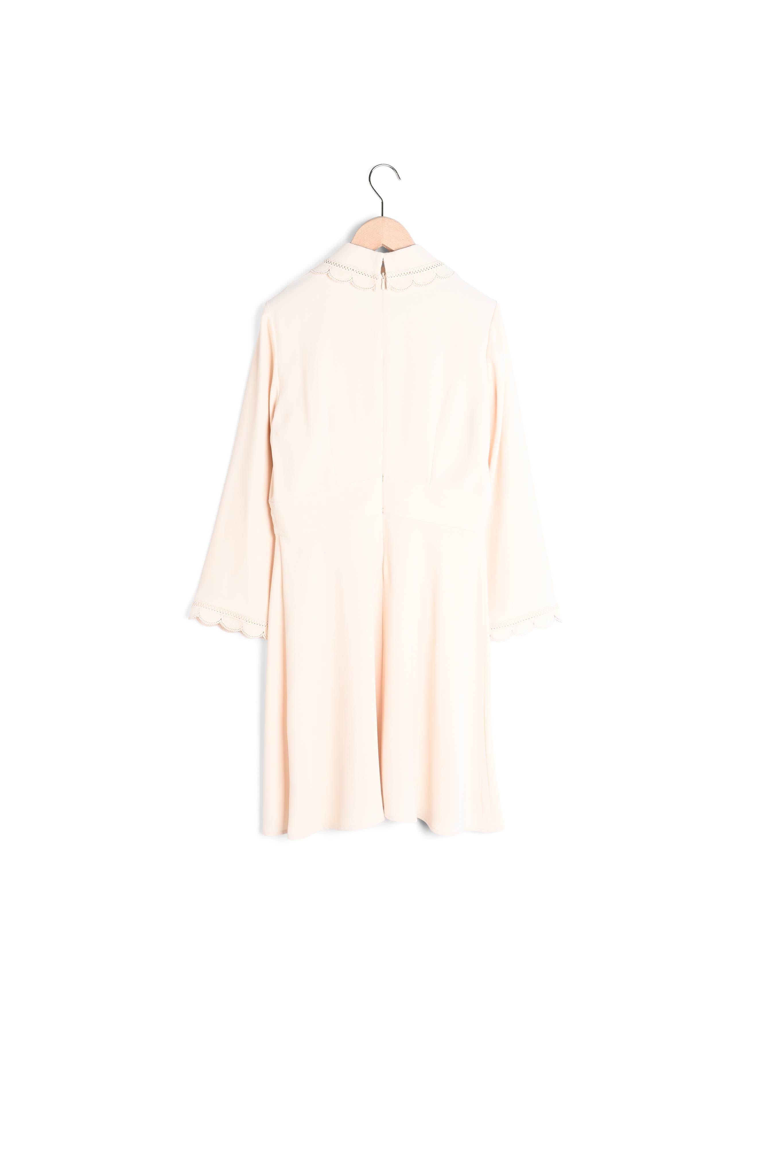 Robe Ric écrue en crêpe Faume - seconde main