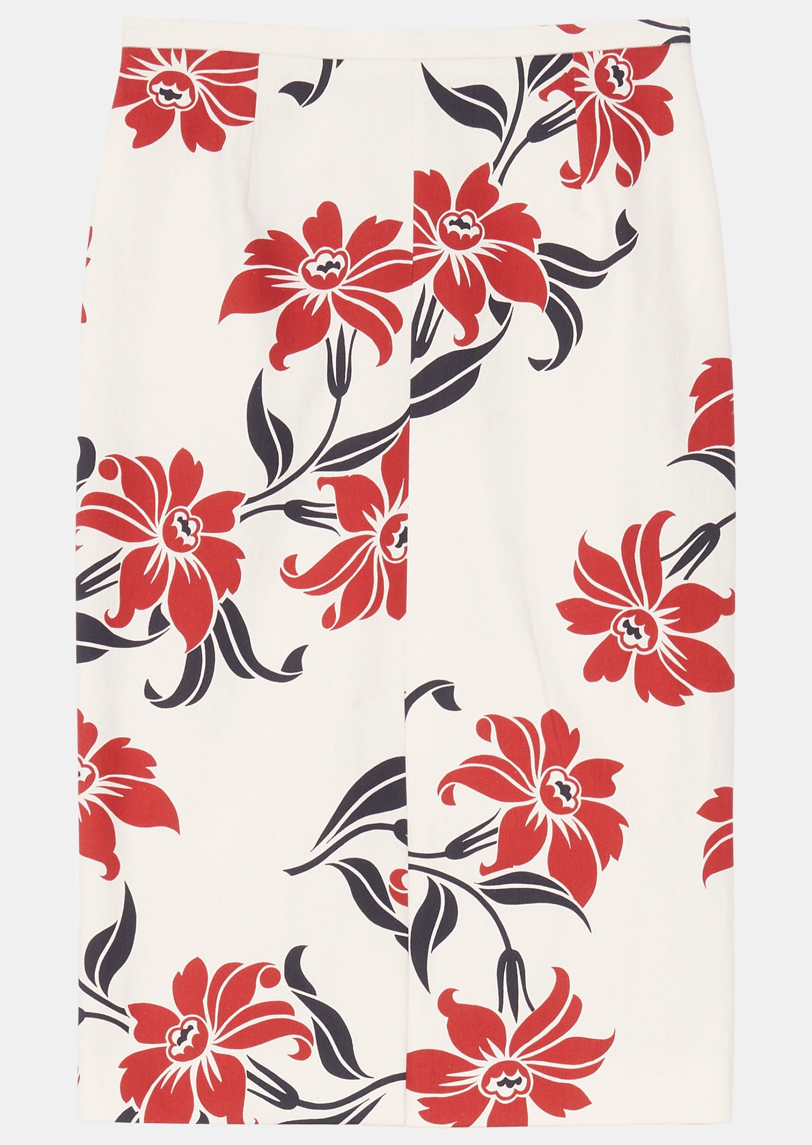 Jupe Jacquetta écrue imprimé fleurs de lys en coton Faume - seconde main