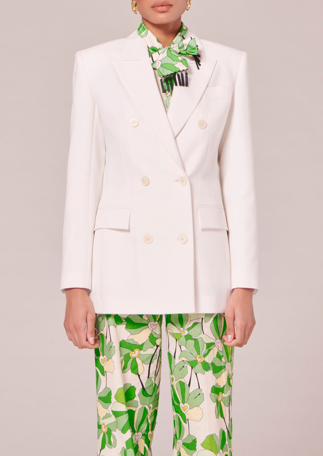 Veste Viola écrue en laine froide Faume - seconde main