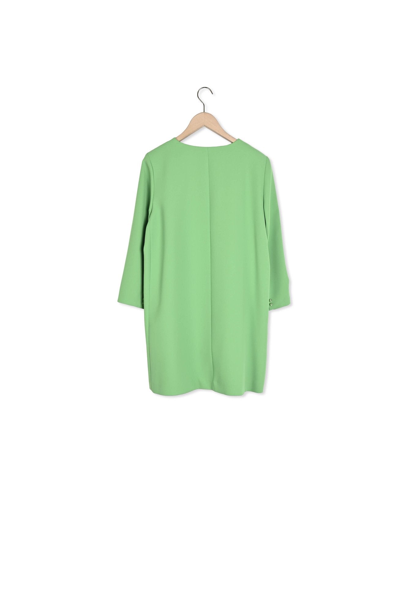Robe Rhea verte en crêpe Faume - seconde main