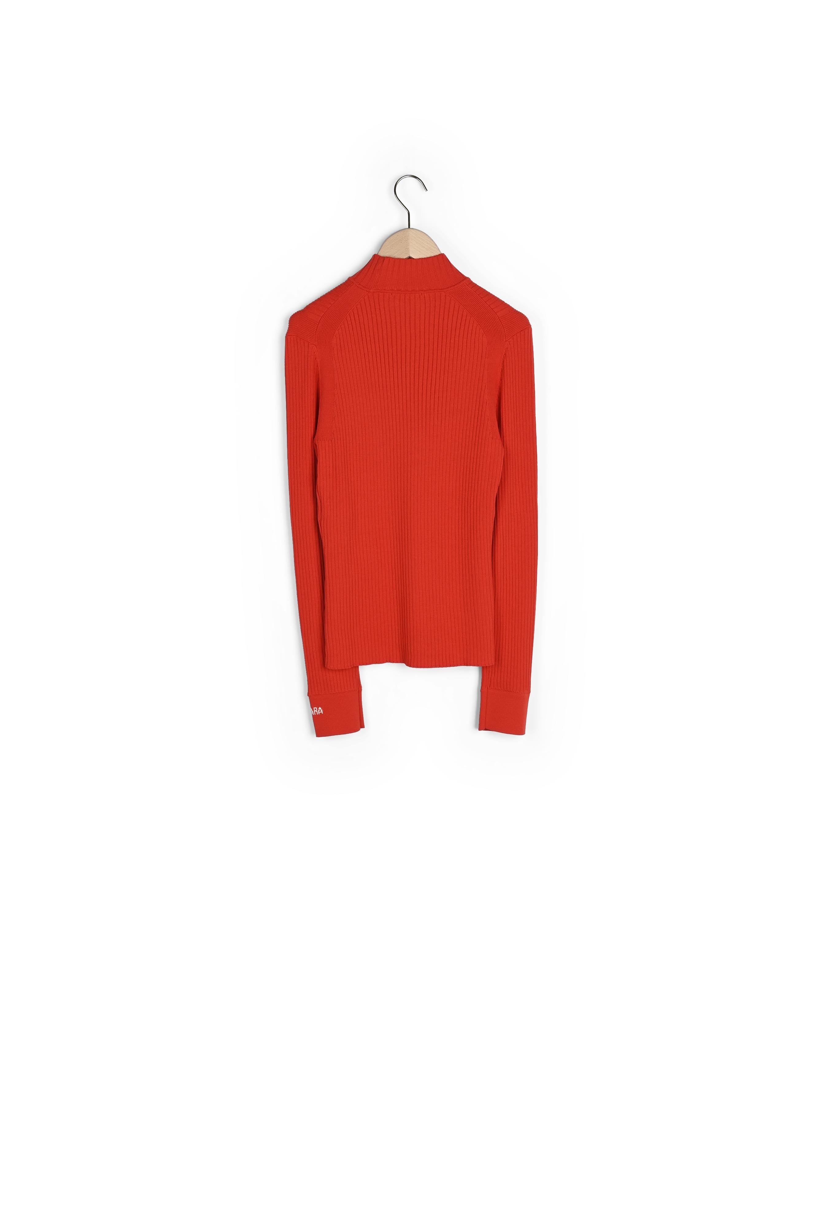 Pull Prudie rouge côtelé Faume - seconde main