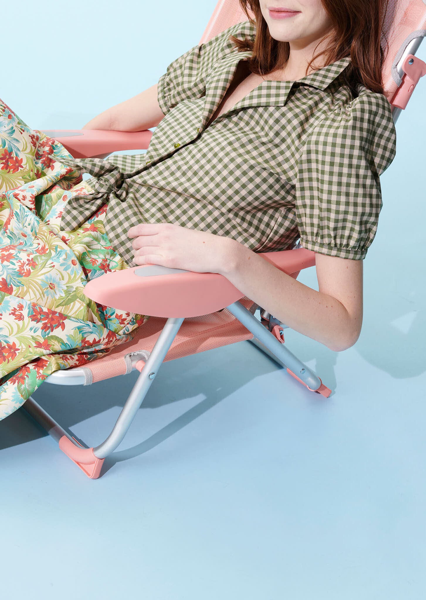 Top Toma en vichy de coton vert kaki Faume - seconde main