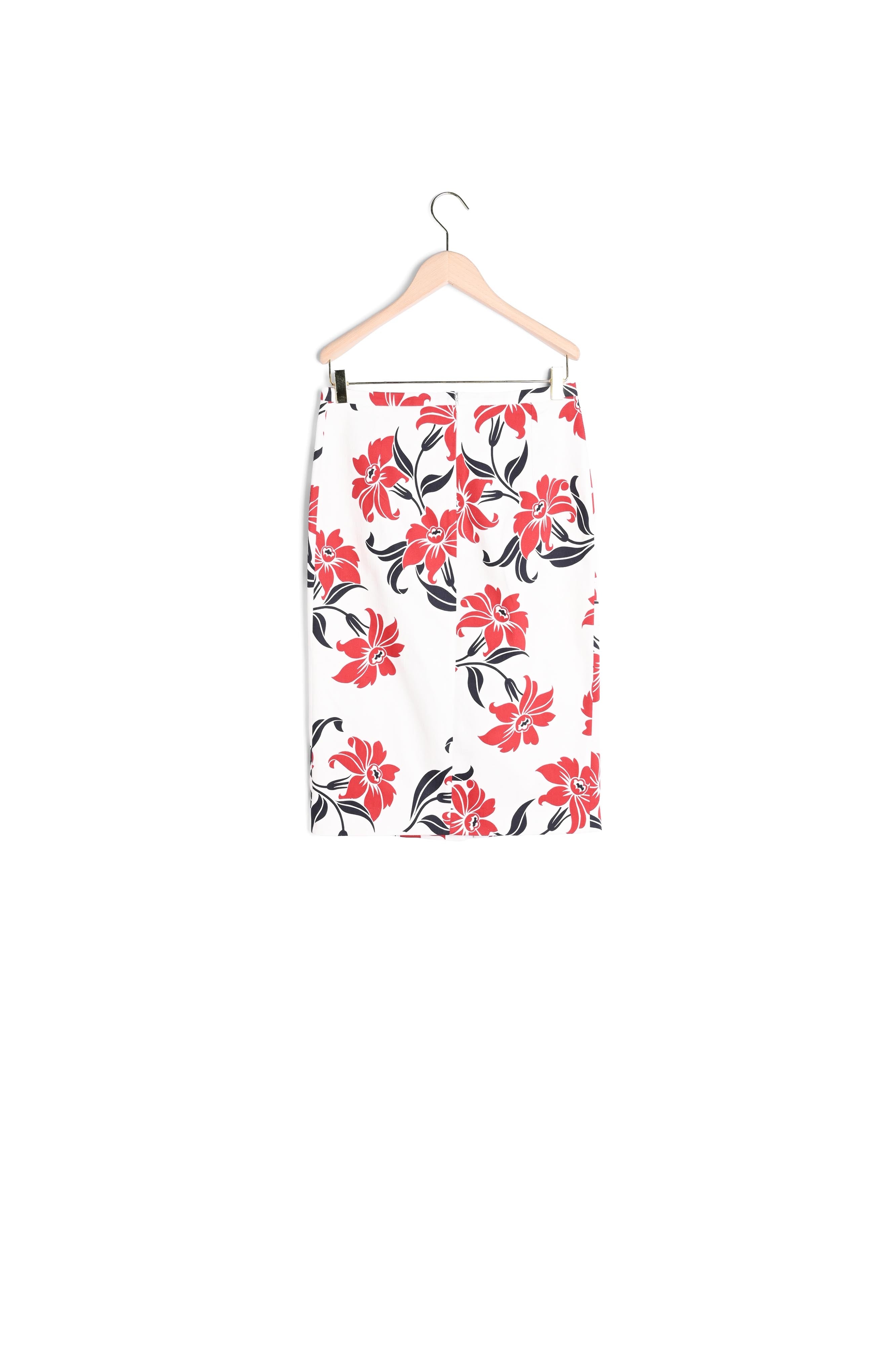 Jupe Jacquetta écrue imprimé fleurs de lys en coton Faume - seconde main