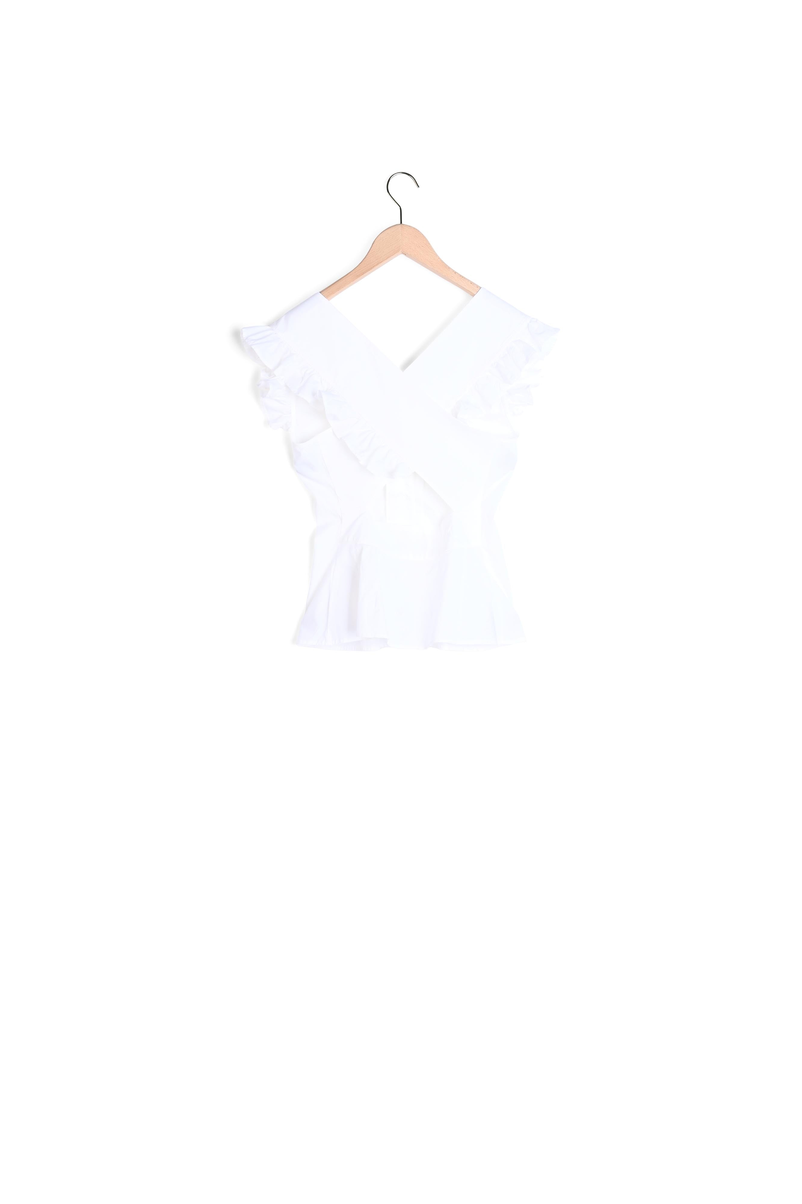 Top Taio blanc en popeline Faume - seconde main