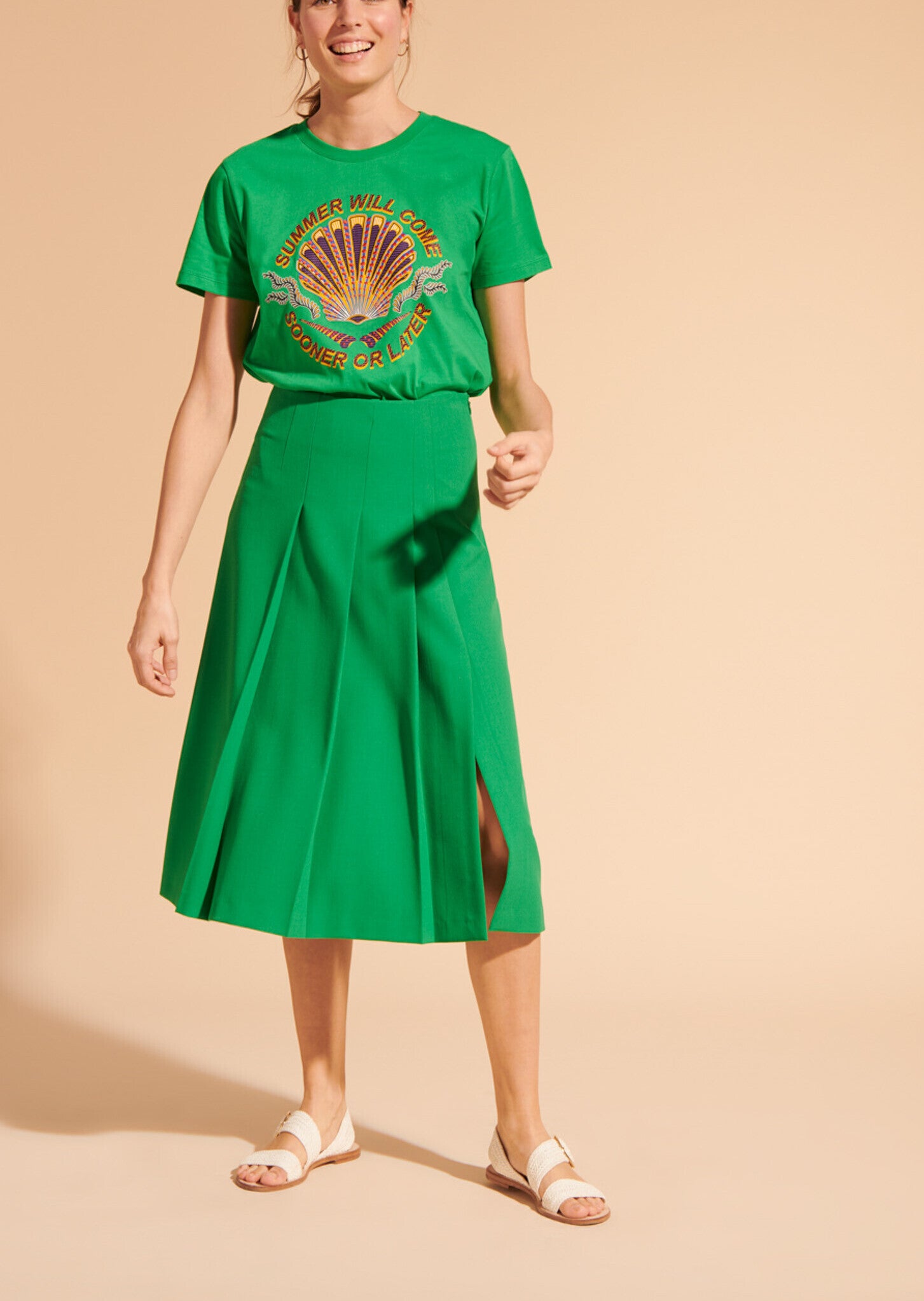 Jupe Jil verte Faume - seconde main