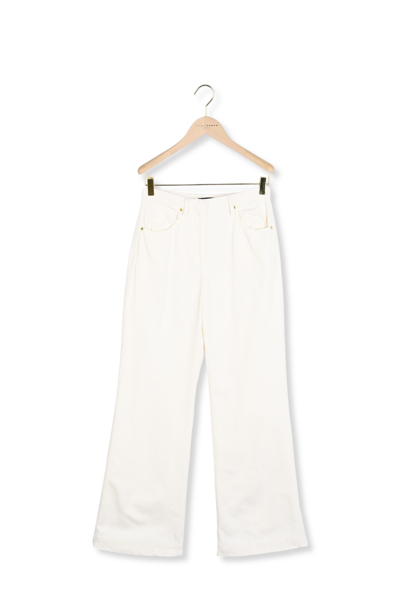 Jean blanc en denim Jerome Faume - seconde main