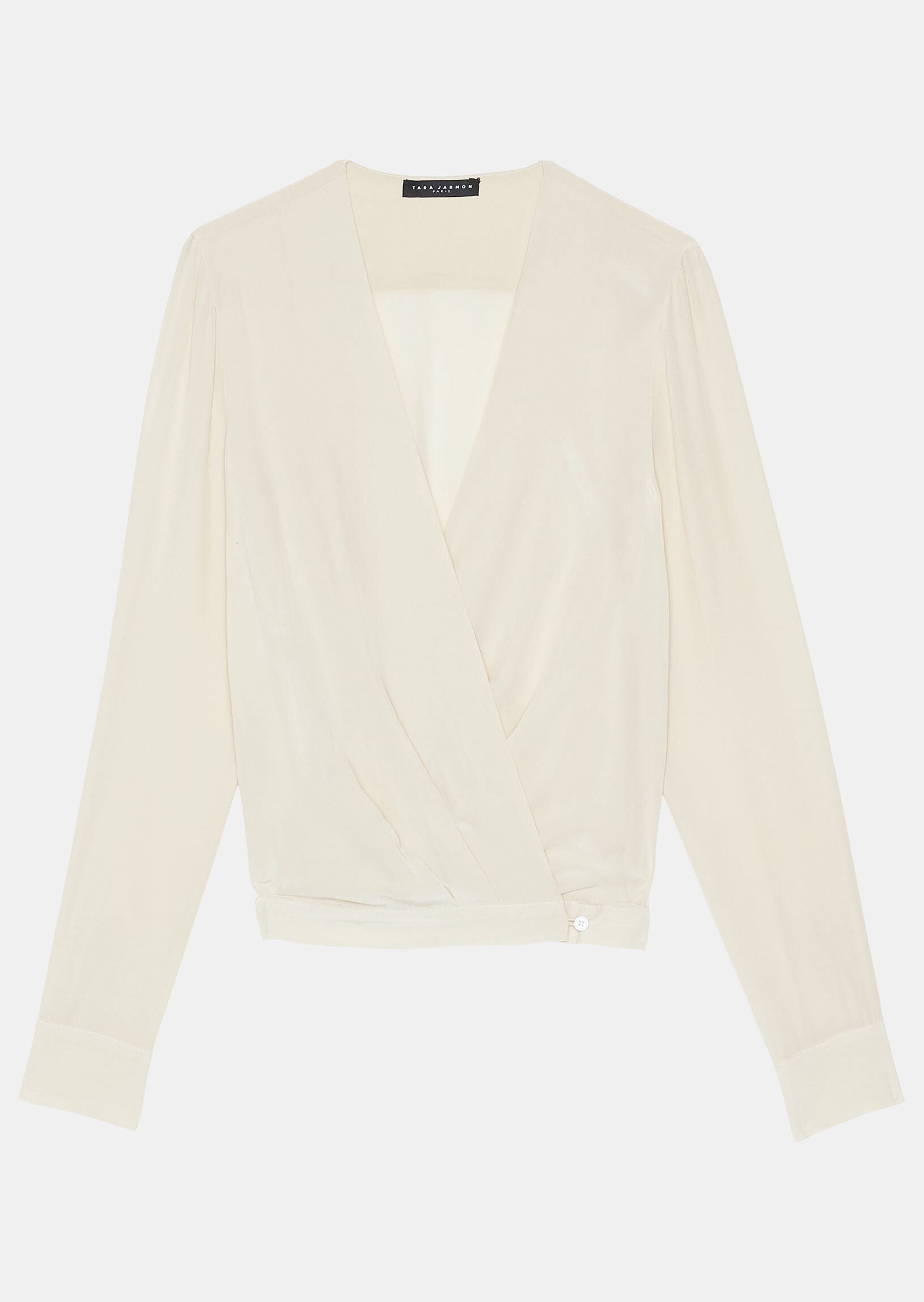 Top Timothée écru en crêpe de chine Faume - seconde main