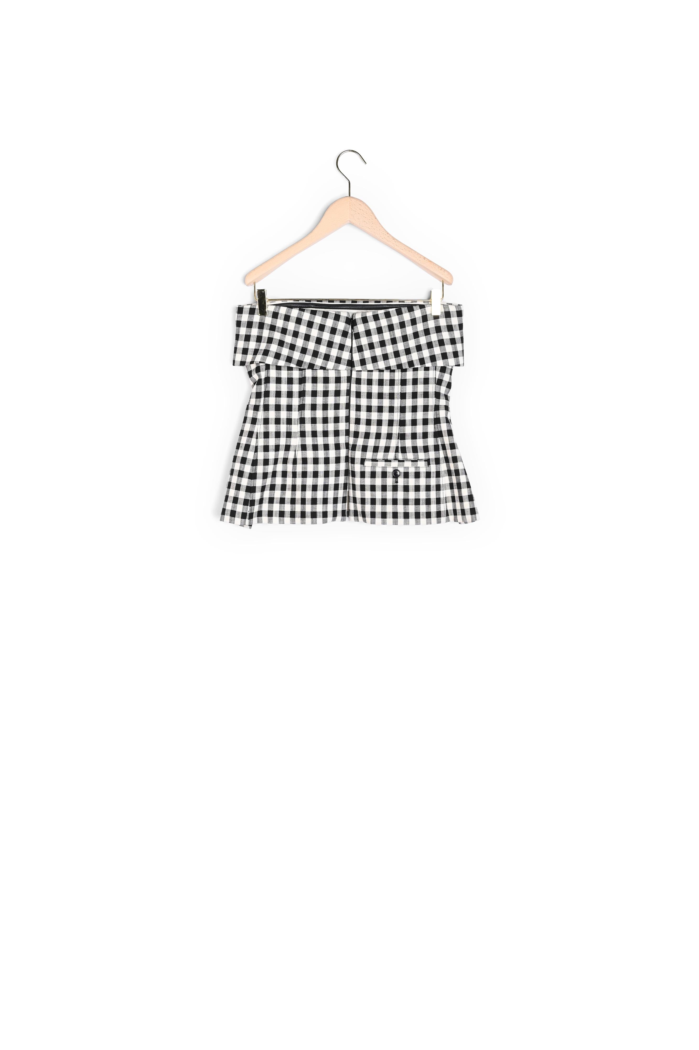 Top Tonnie noir en vichy Faume - seconde main