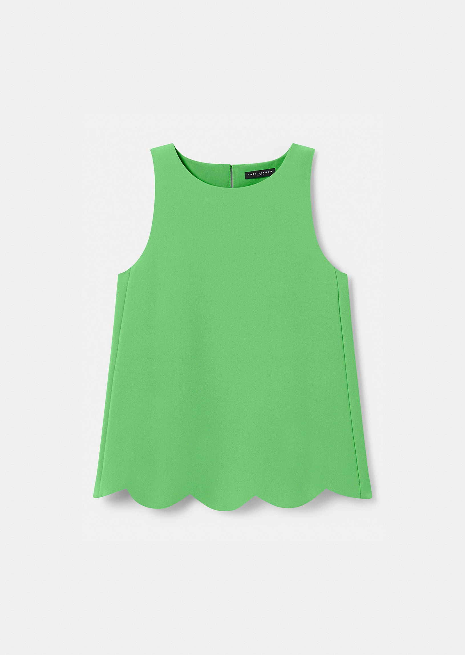 Top Tabo vert en crêpe Faume - seconde main