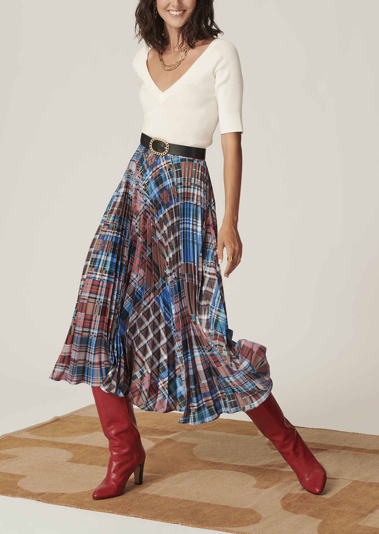 Pull Polina écru en coton extrafin Faume - seconde main