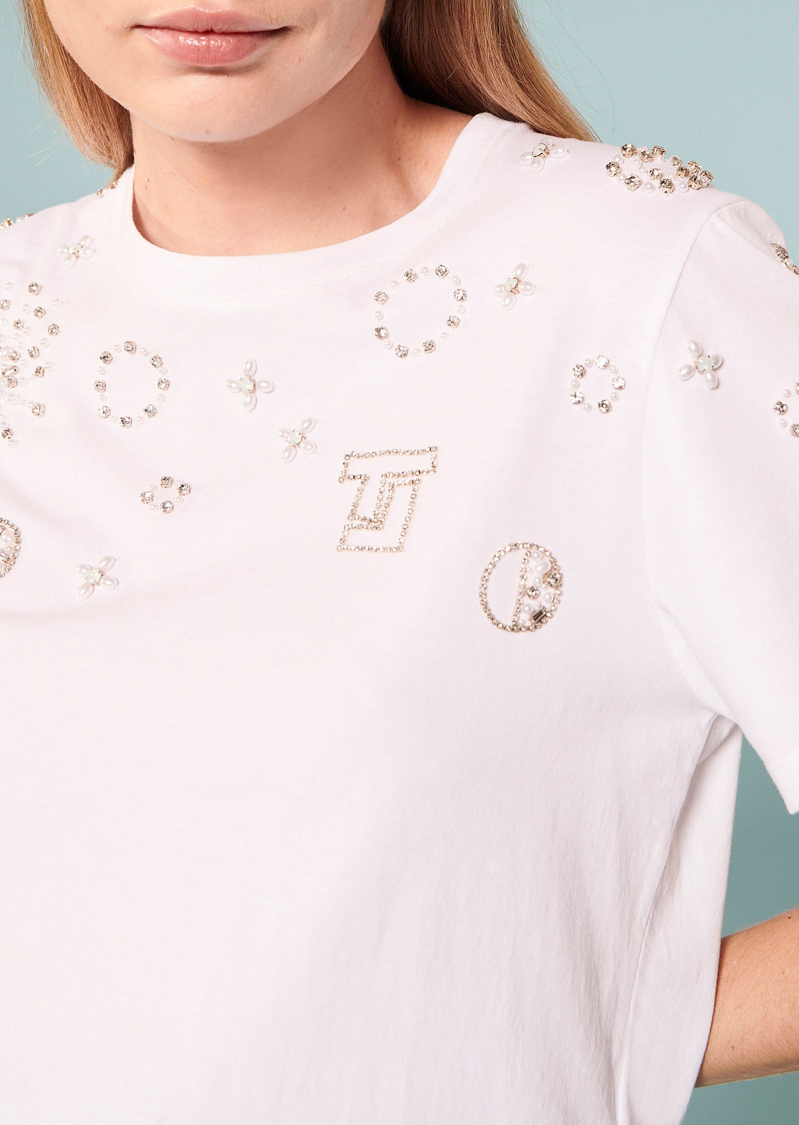 T-shirt Taralove blanc en jersey Faume - seconde main