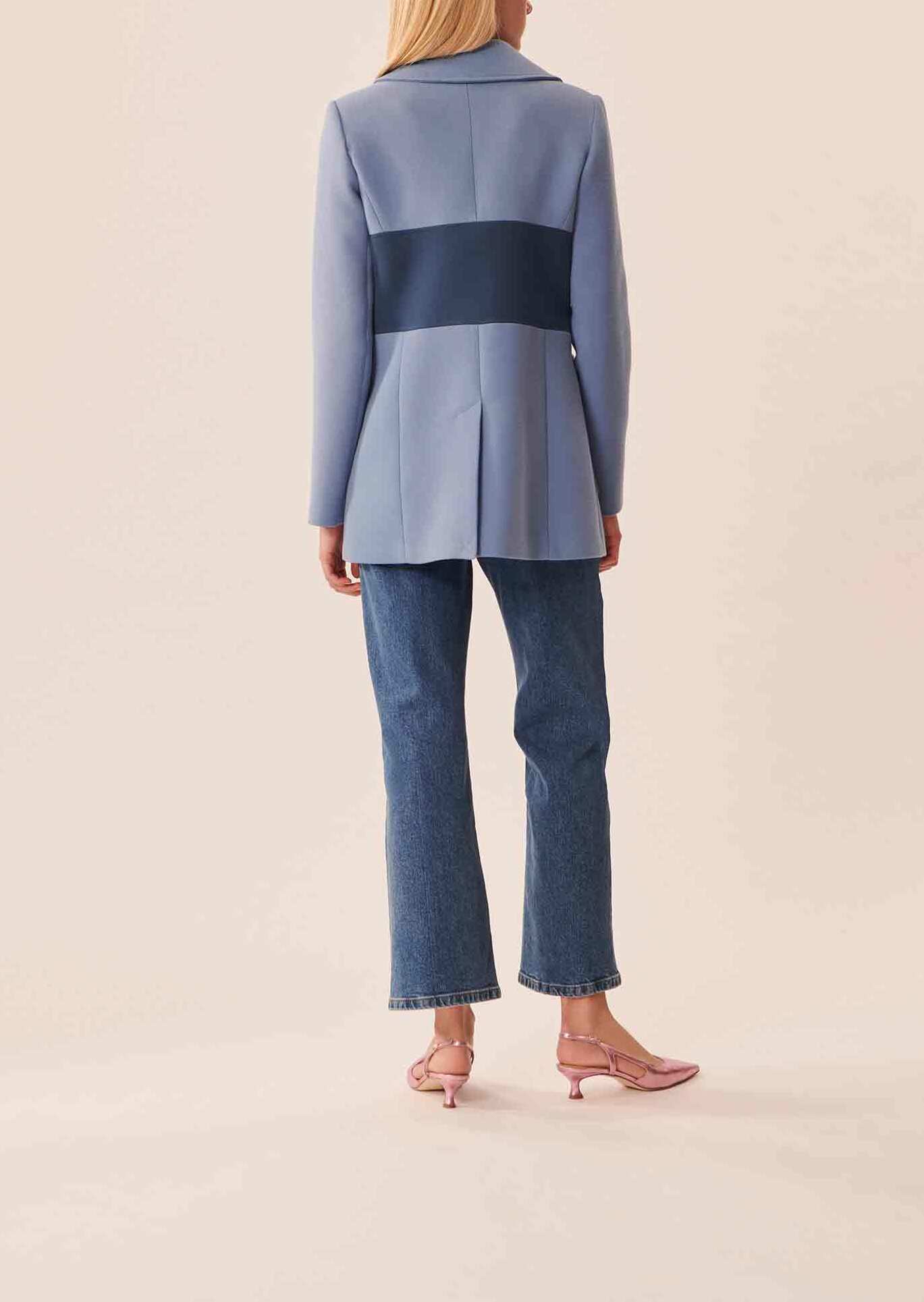 Manteau Marinella bleu en double coton Faume - seconde main