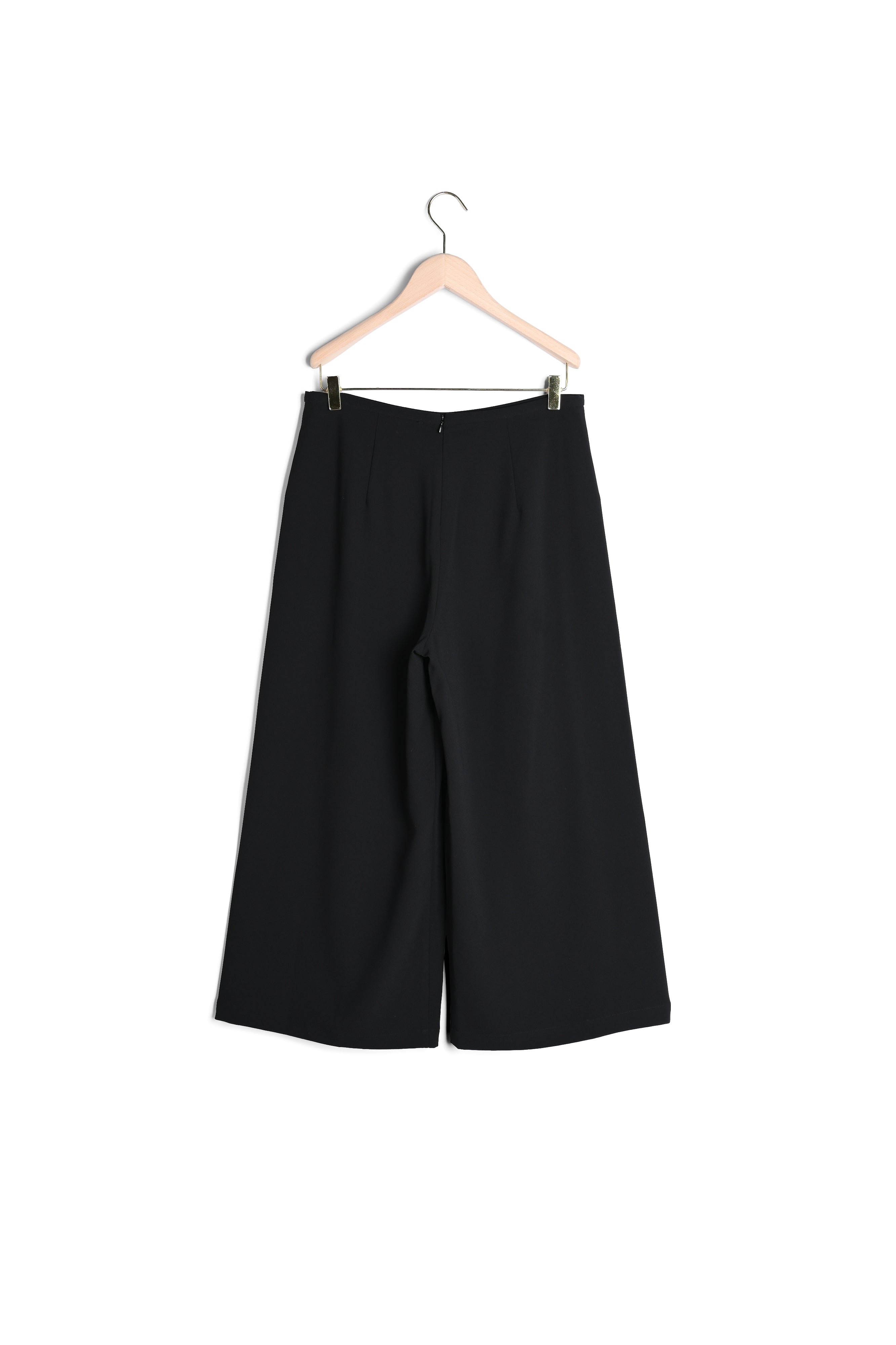 Pantalon Prunelle noir en crêpe envers satin Faume - seconde main