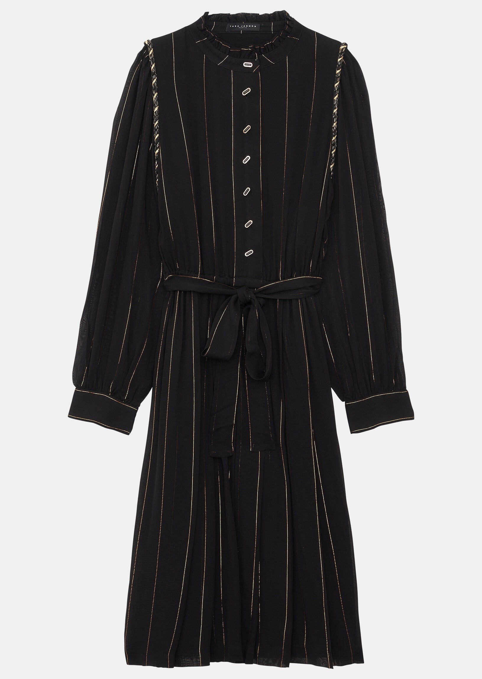 Robe Resima noir à rayures en lurex Faume - seconde main