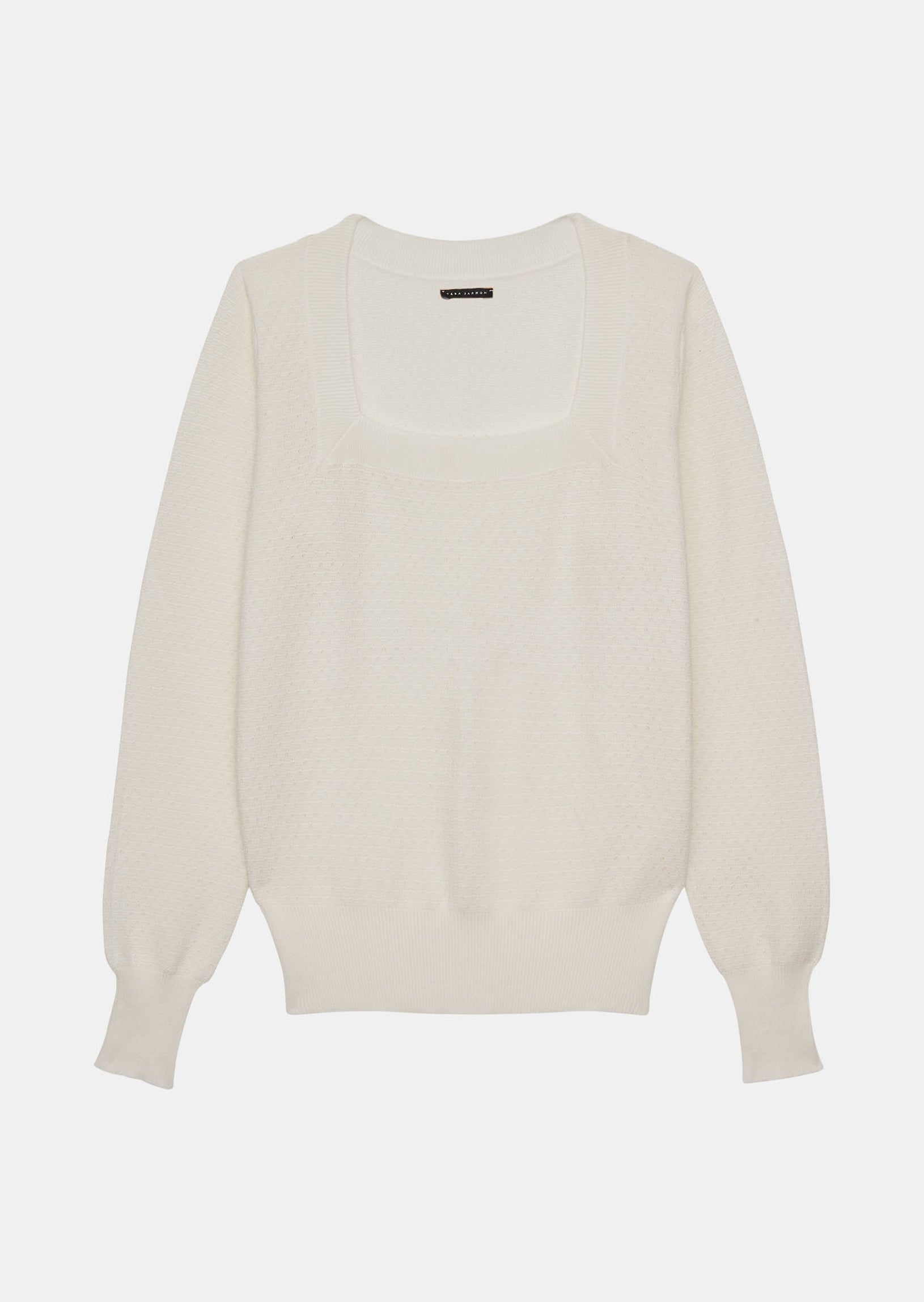 Pull Papillon blanc en coton extrafin Faume - seconde main