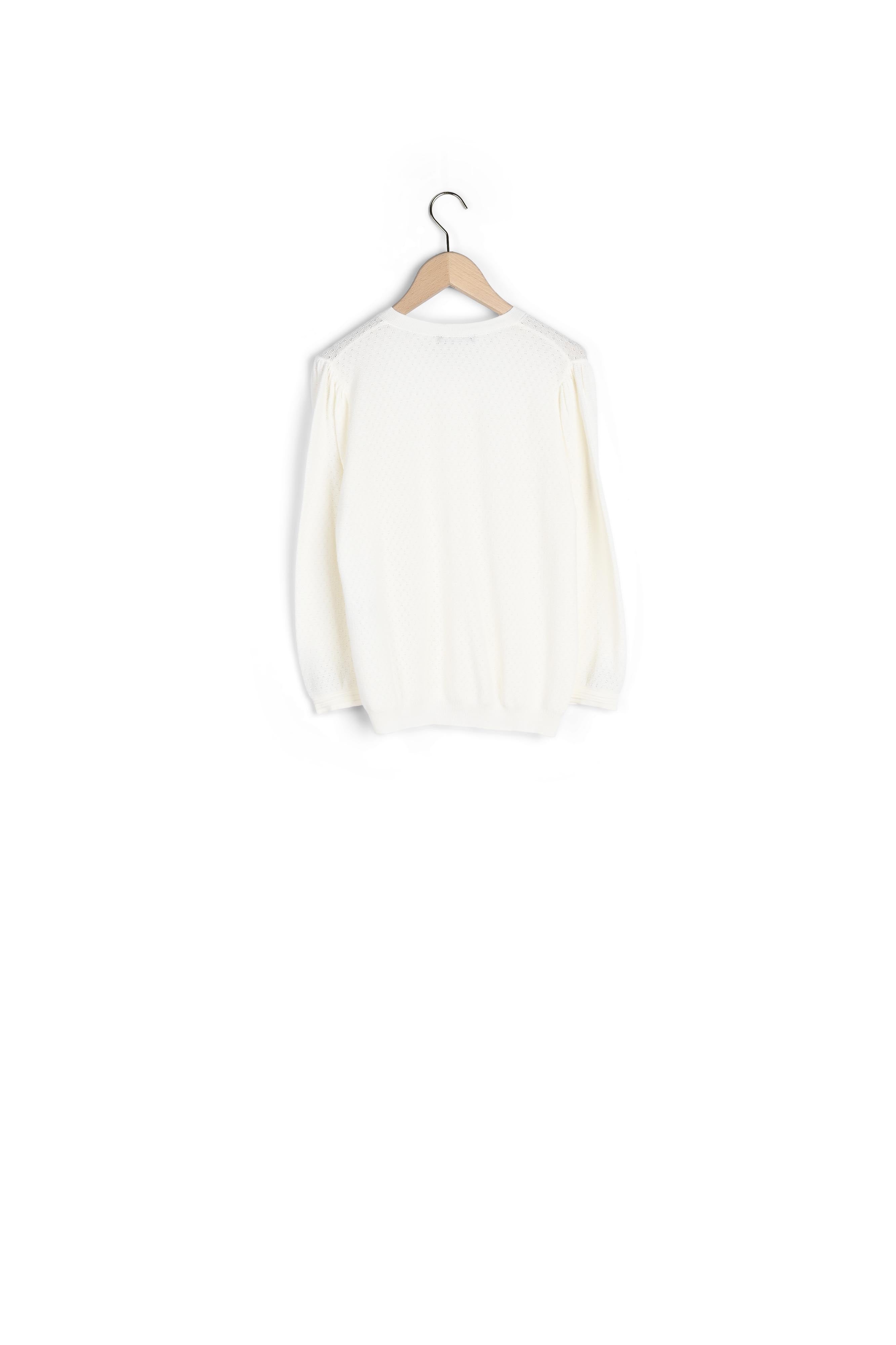 Gilet Grace blanc en coton extrafin Faume - seconde main