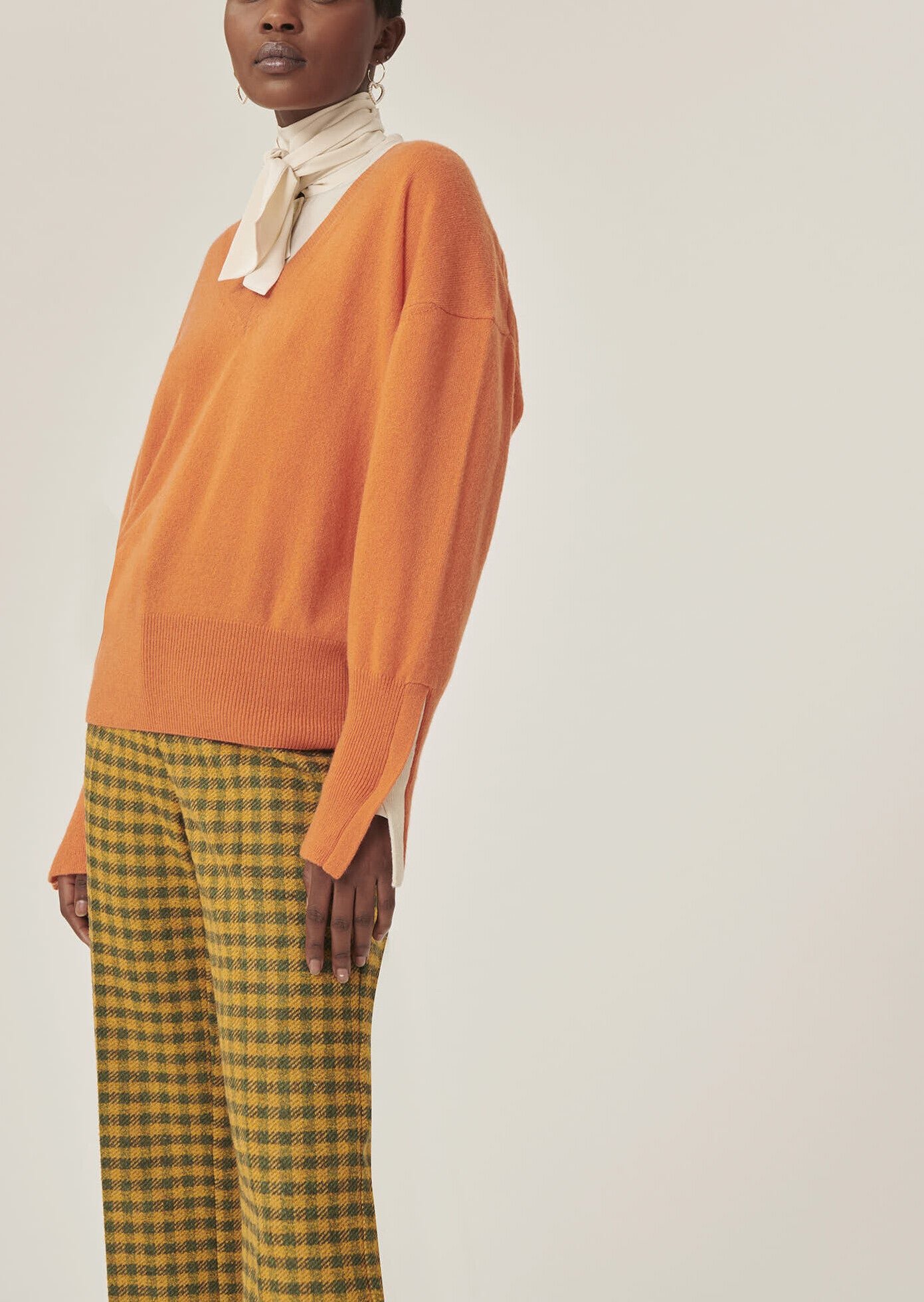 Pull Poudre orange en cachemire Faume - seconde main