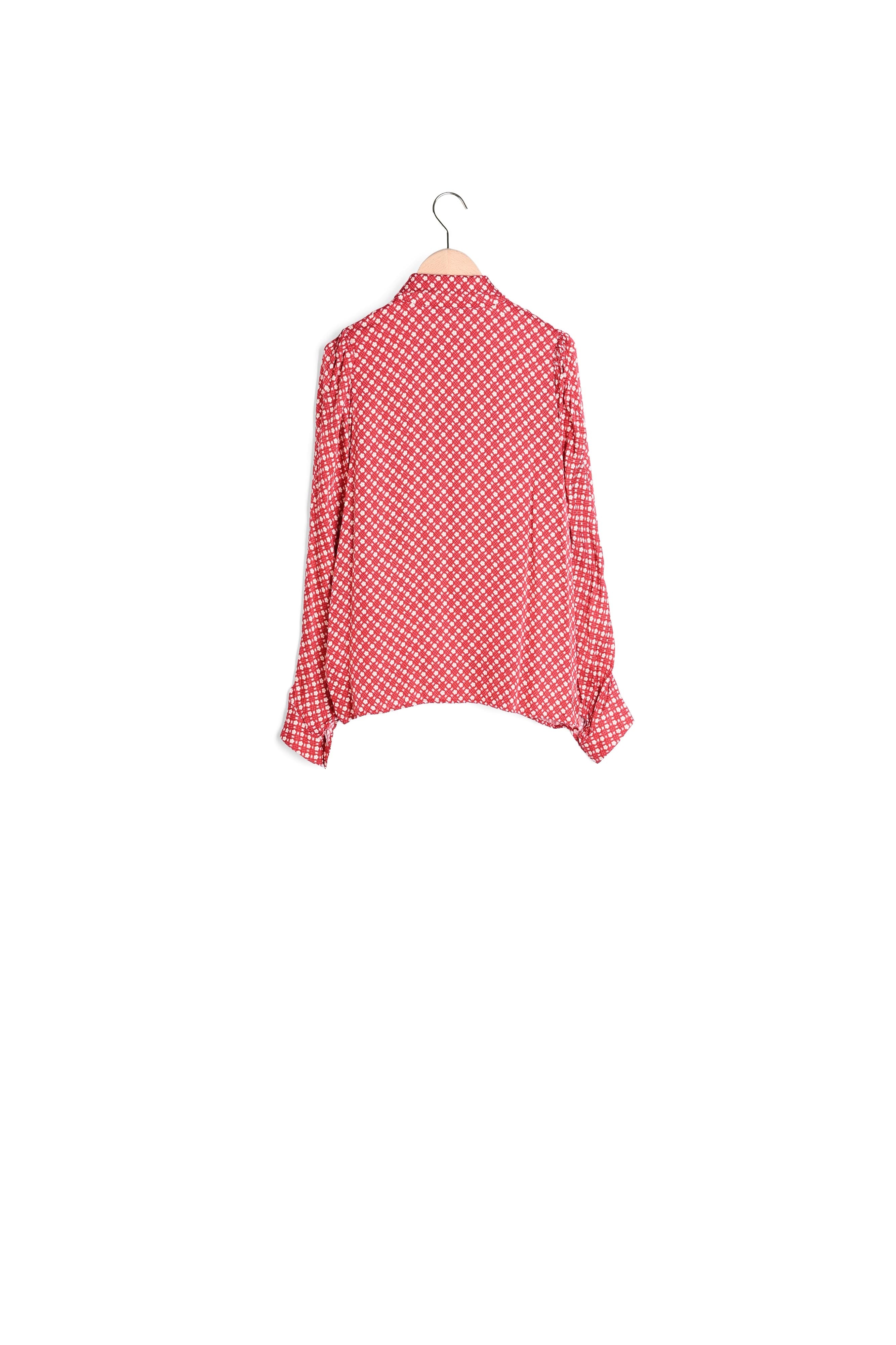 Chemise Candy rouge imprimé fleuri en satin Faume - seconde main