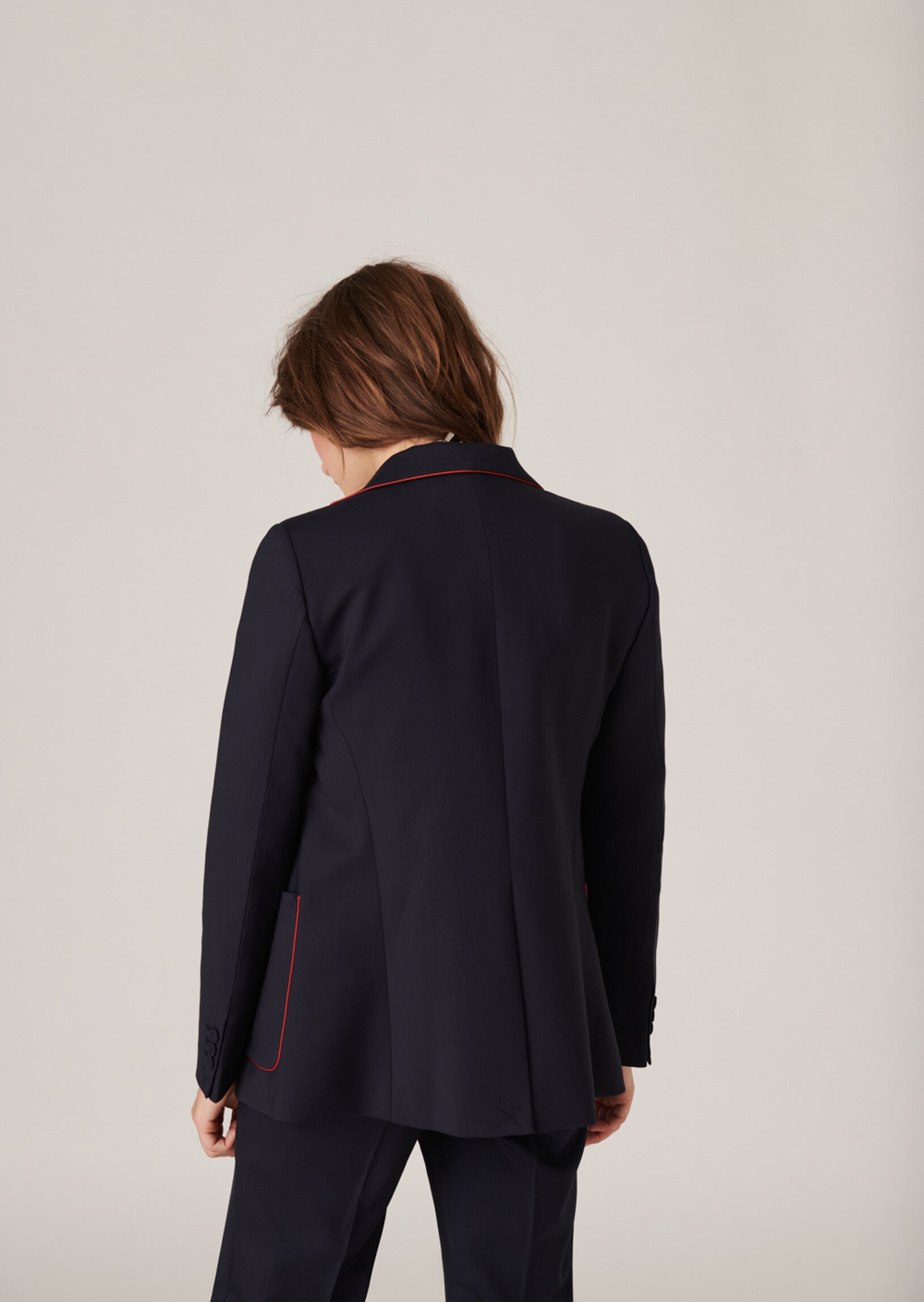 Veste Verona bleu nuit en laine froide Faume - seconde main