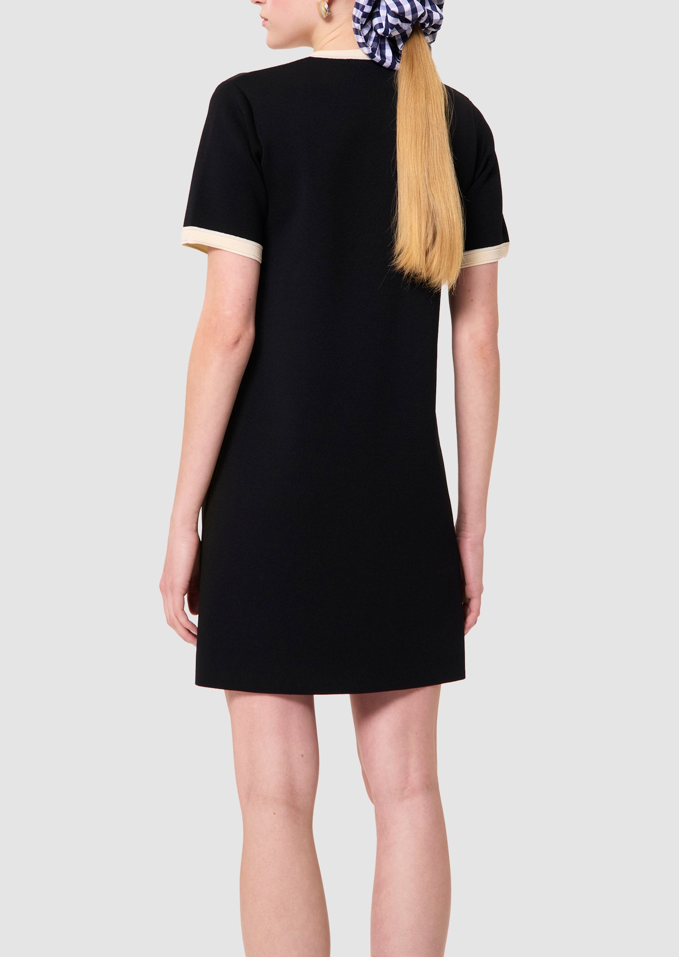 Robe bicolore nuit et écrue Roller Faume - seconde main