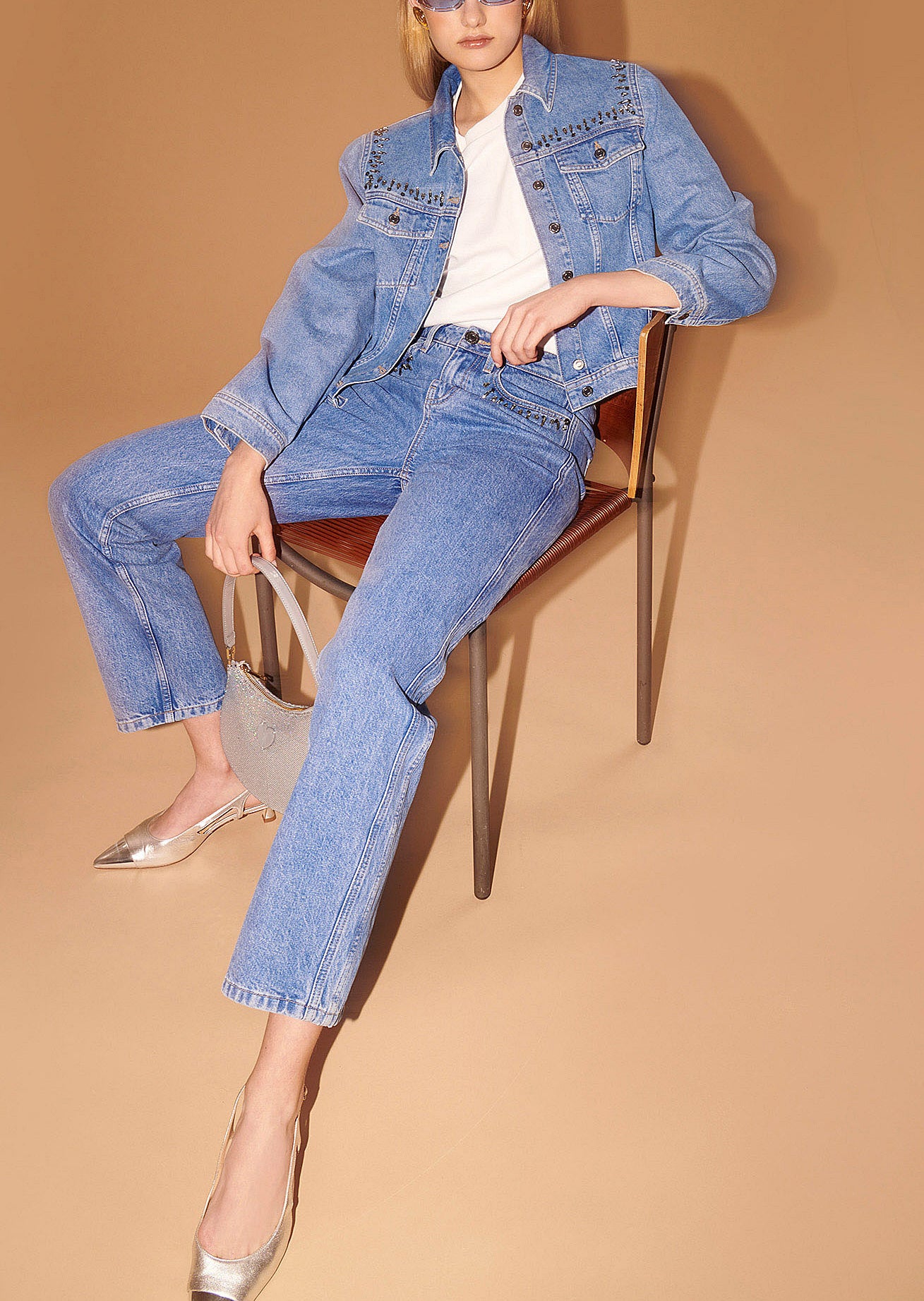 Veste Valerie bleue en denim Faume - seconde main