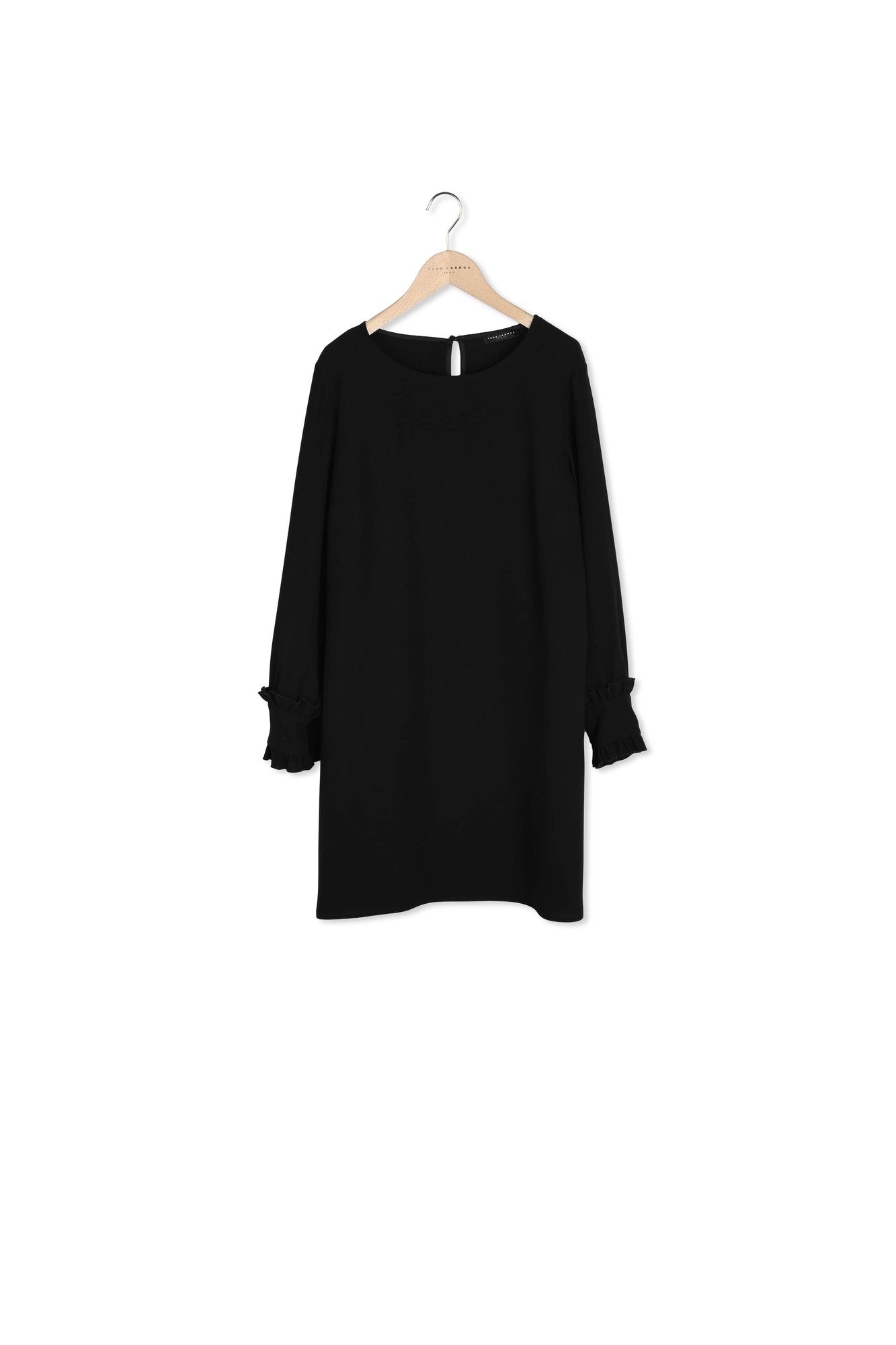 Robe Renaude noire en crêpe Faume - seconde main