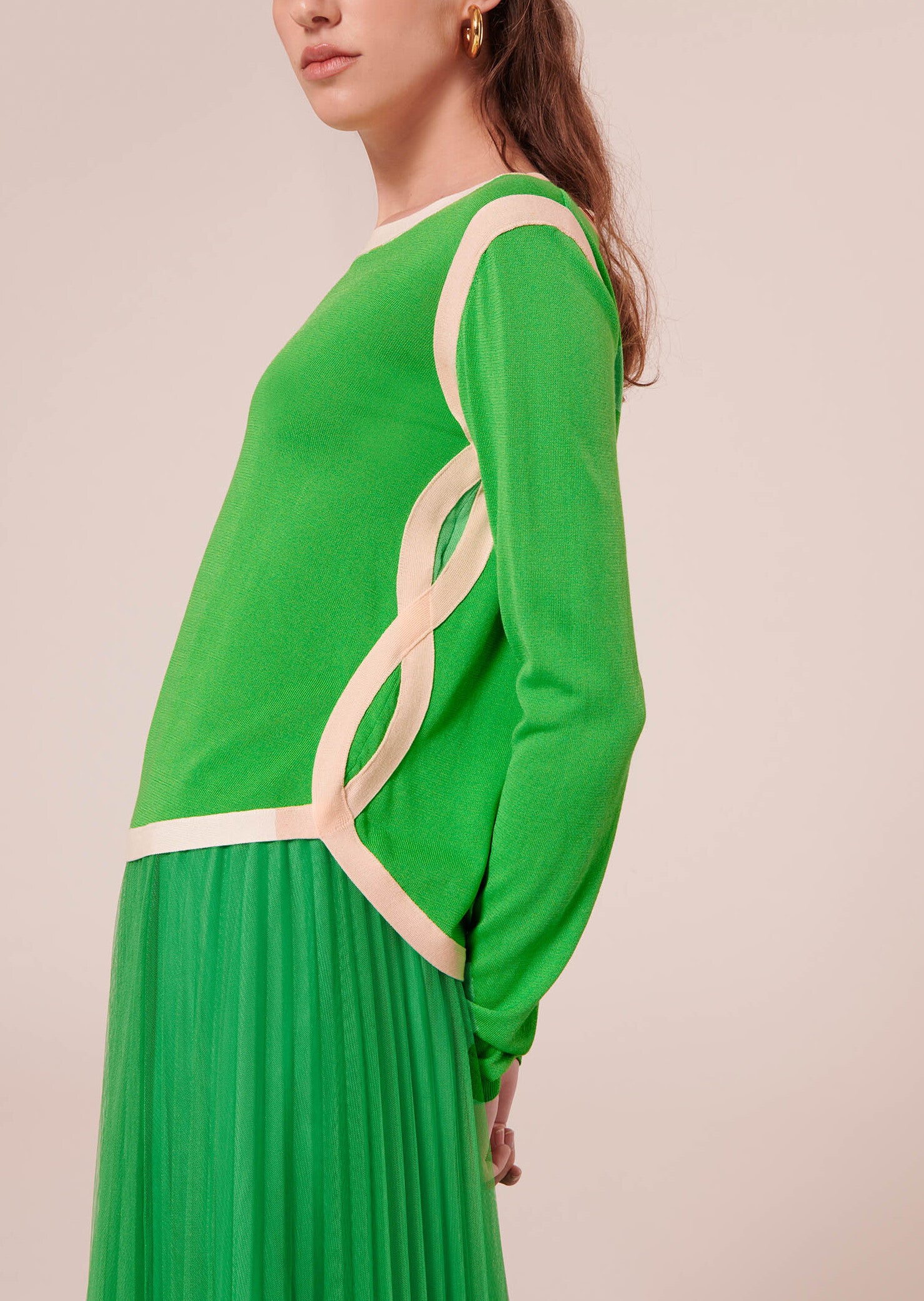 Pull Ponama vert en coton Faume - seconde main