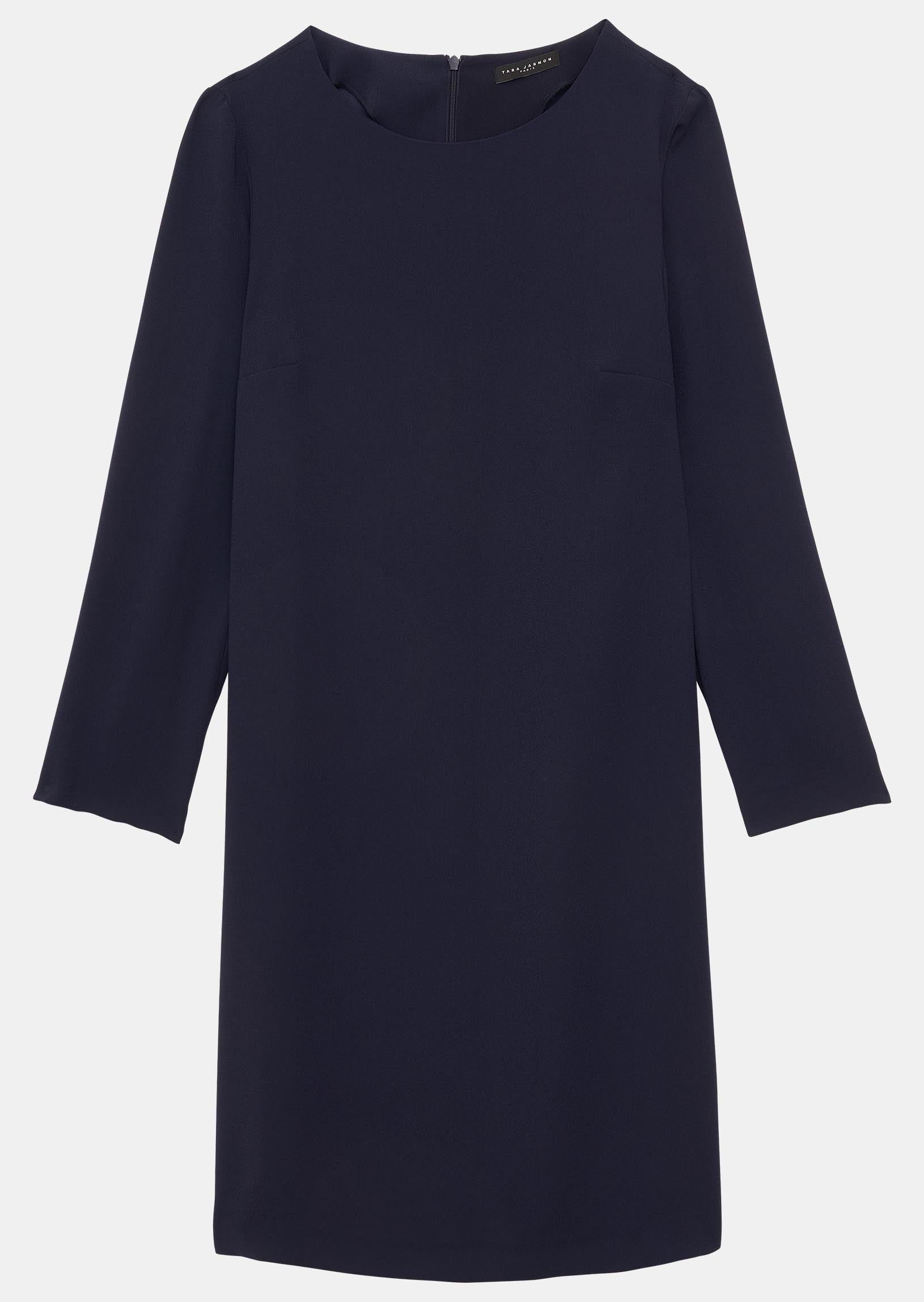 Robe courte Rosalinda bleu nuit en crêpe Faume - seconde main